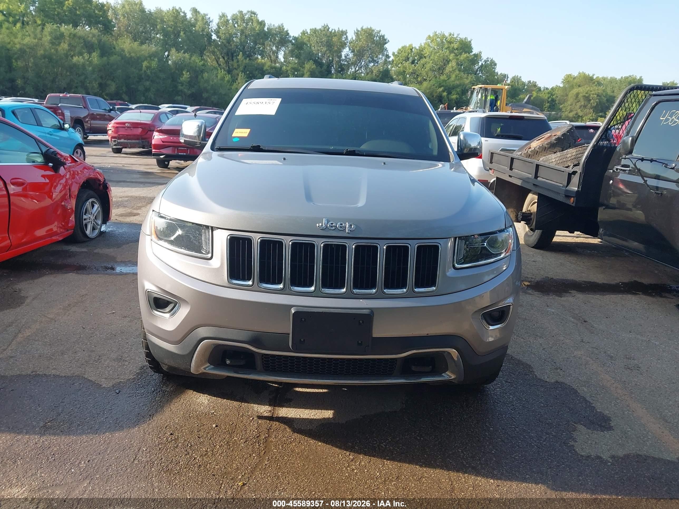 2015 Jeep Grand Cherokee Limited Серый vin: 1C4RJFBM8FC713405