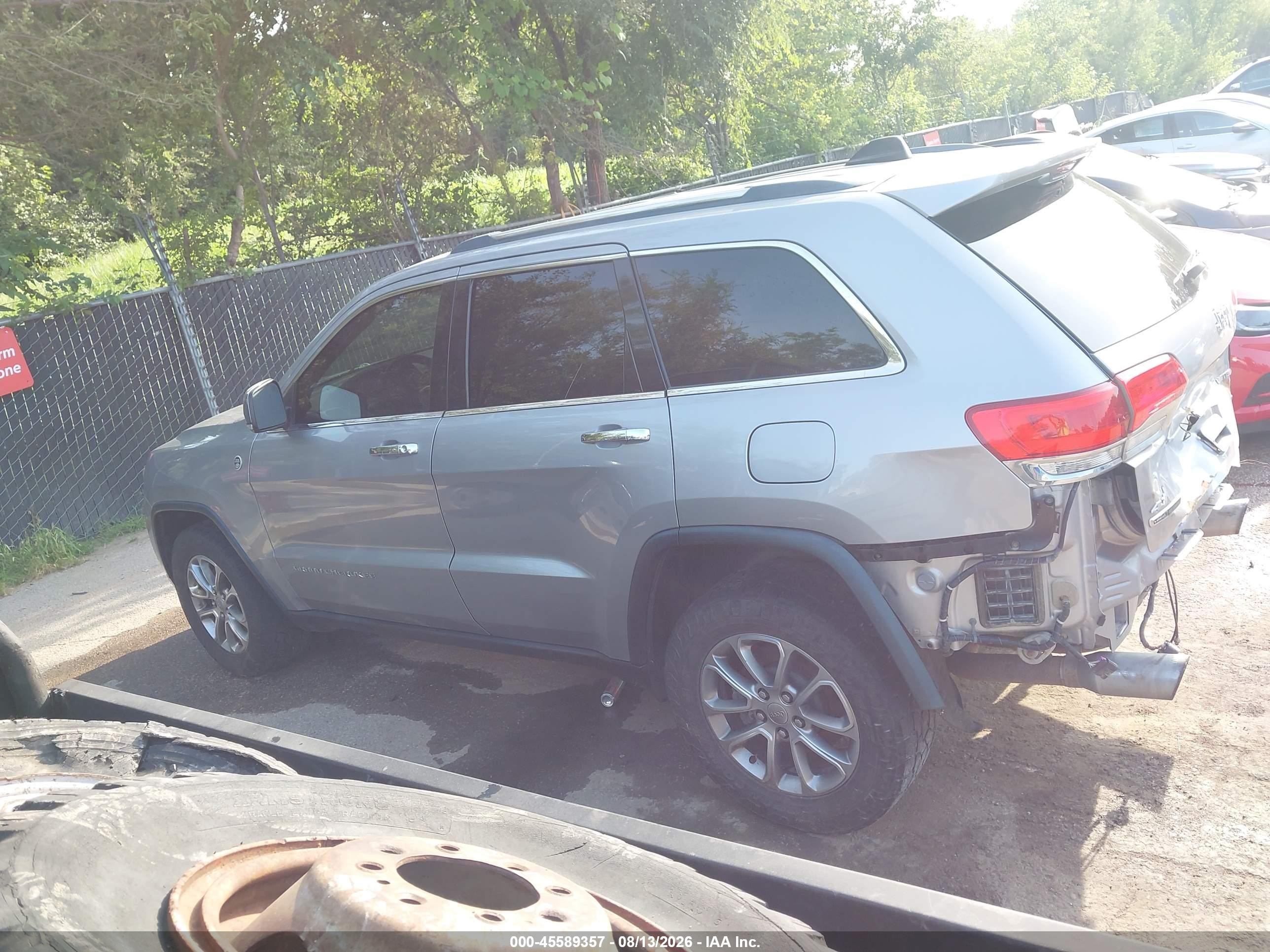2015 Jeep Grand Cherokee Limited Серый vin: 1C4RJFBM8FC713405
