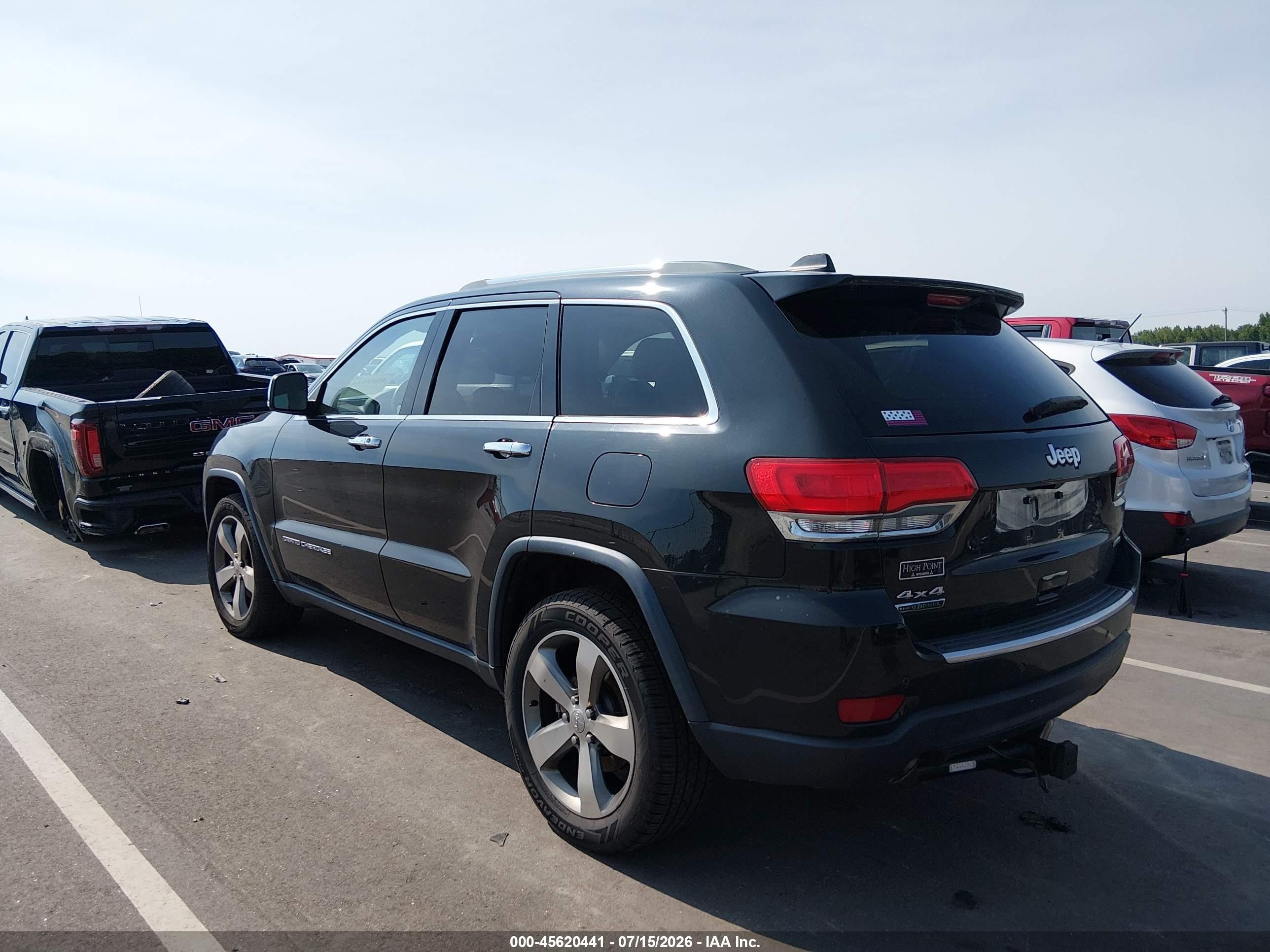 2015 Jeep Grand Cherokee Limited Black vin: 1C4RJFBM8FC845922