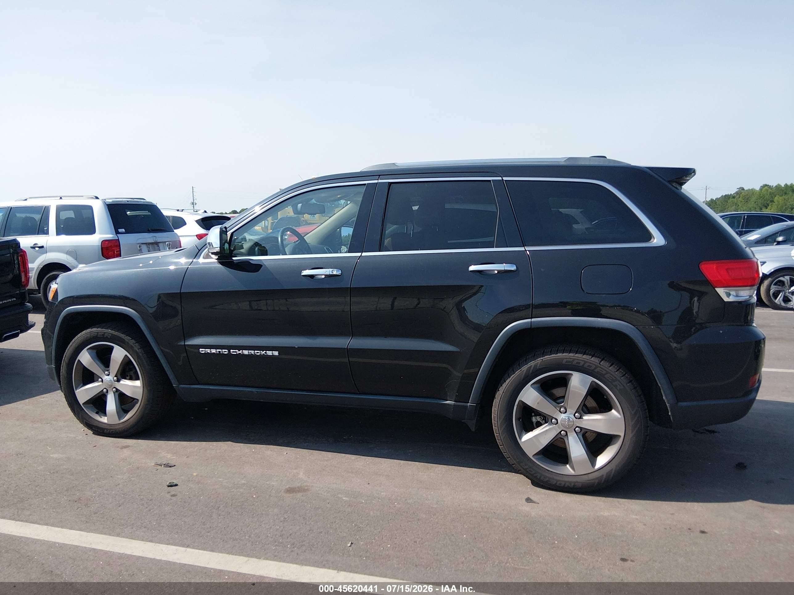 2015 Jeep Grand Cherokee Limited Black vin: 1C4RJFBM8FC845922