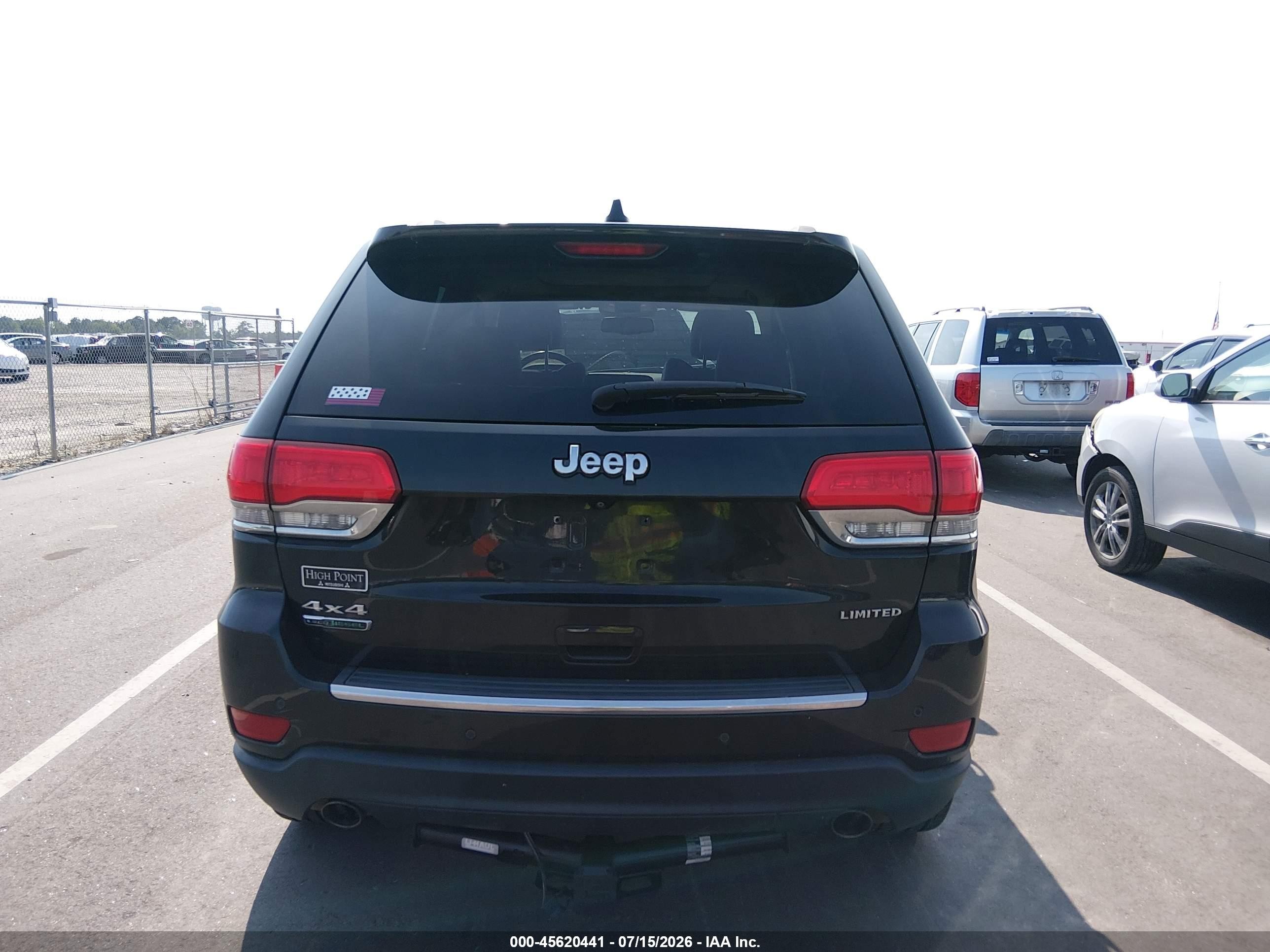 2015 Jeep Grand Cherokee Limited Black vin: 1C4RJFBM8FC845922