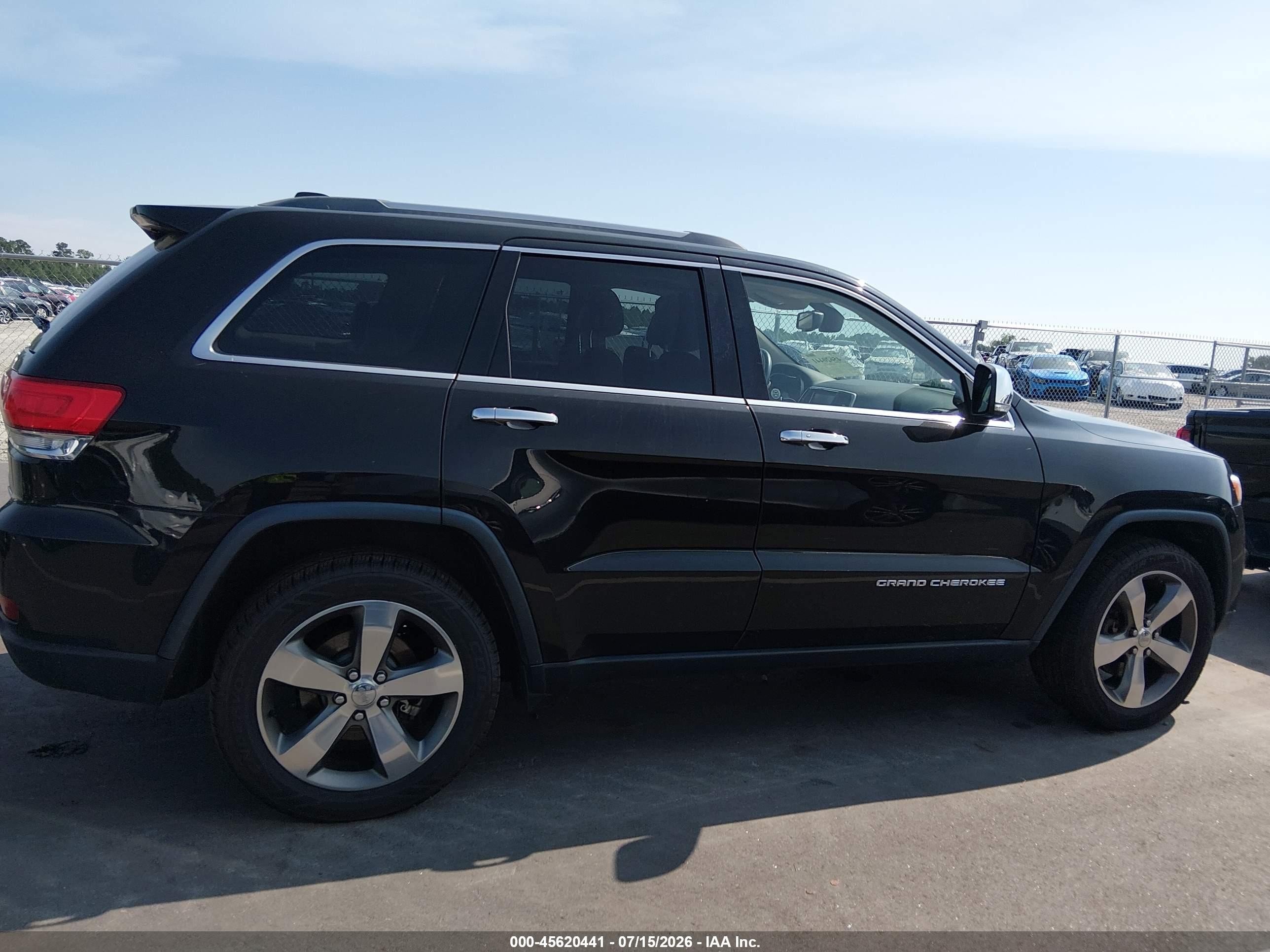 2015 Jeep Grand Cherokee Limited Black vin: 1C4RJFBM8FC845922