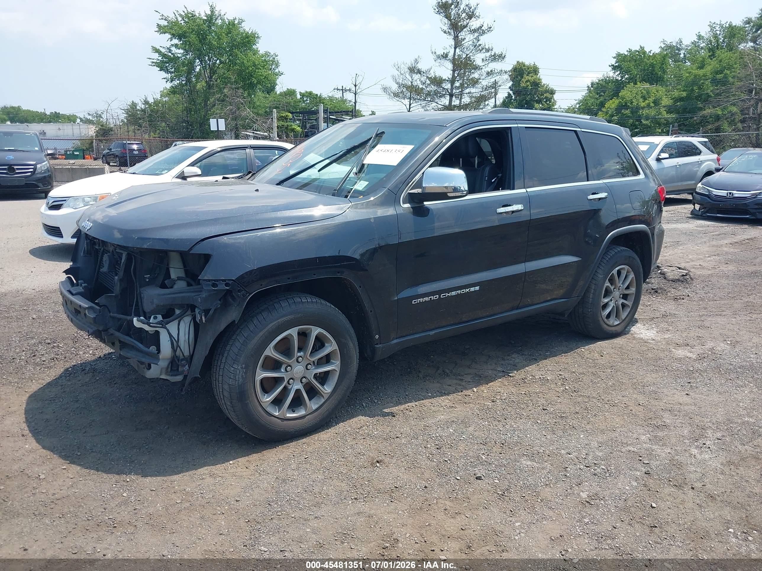 2014 Jeep Grand Cherokee Limited Black vin: 1C4RJFBM9EC299095
