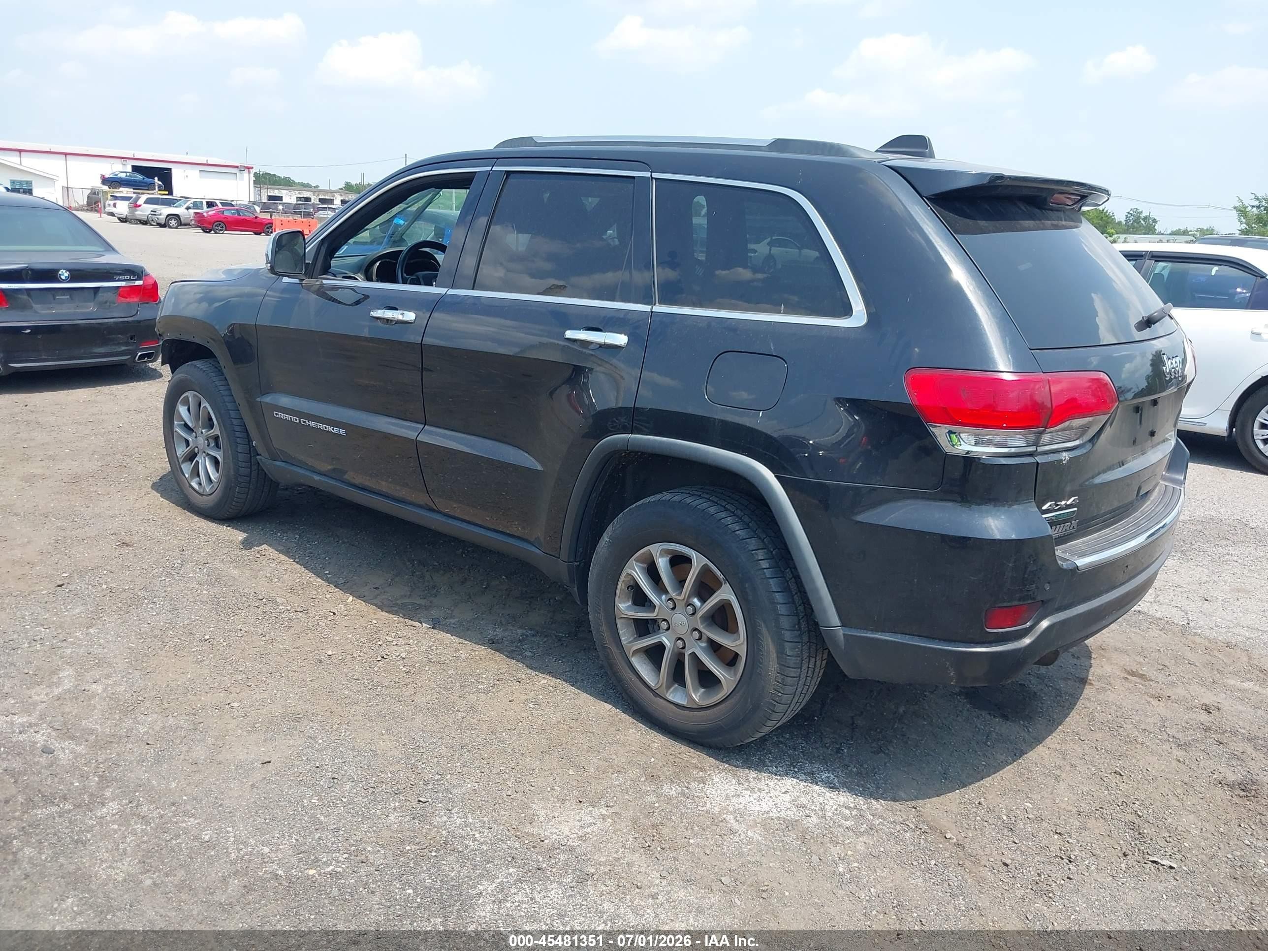 2014 Jeep Grand Cherokee Limited Black vin: 1C4RJFBM9EC299095