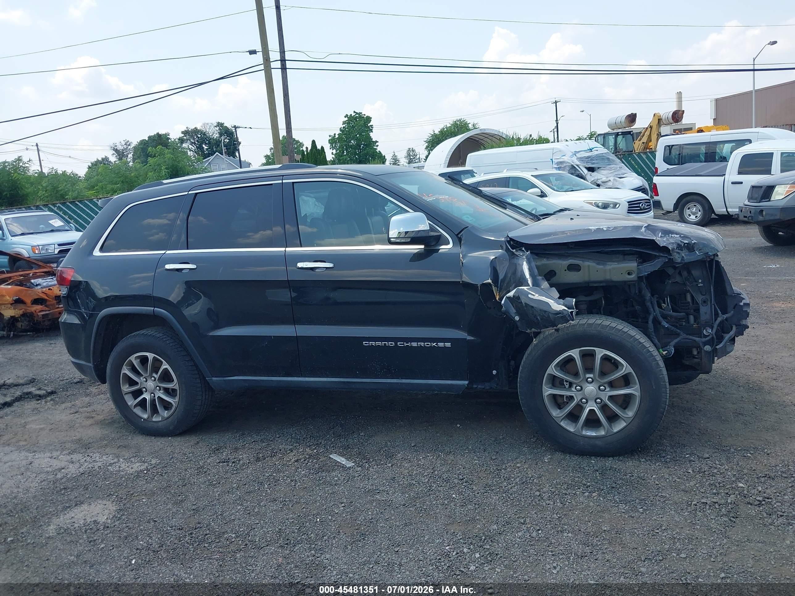 2014 Jeep Grand Cherokee Limited Black vin: 1C4RJFBM9EC299095
