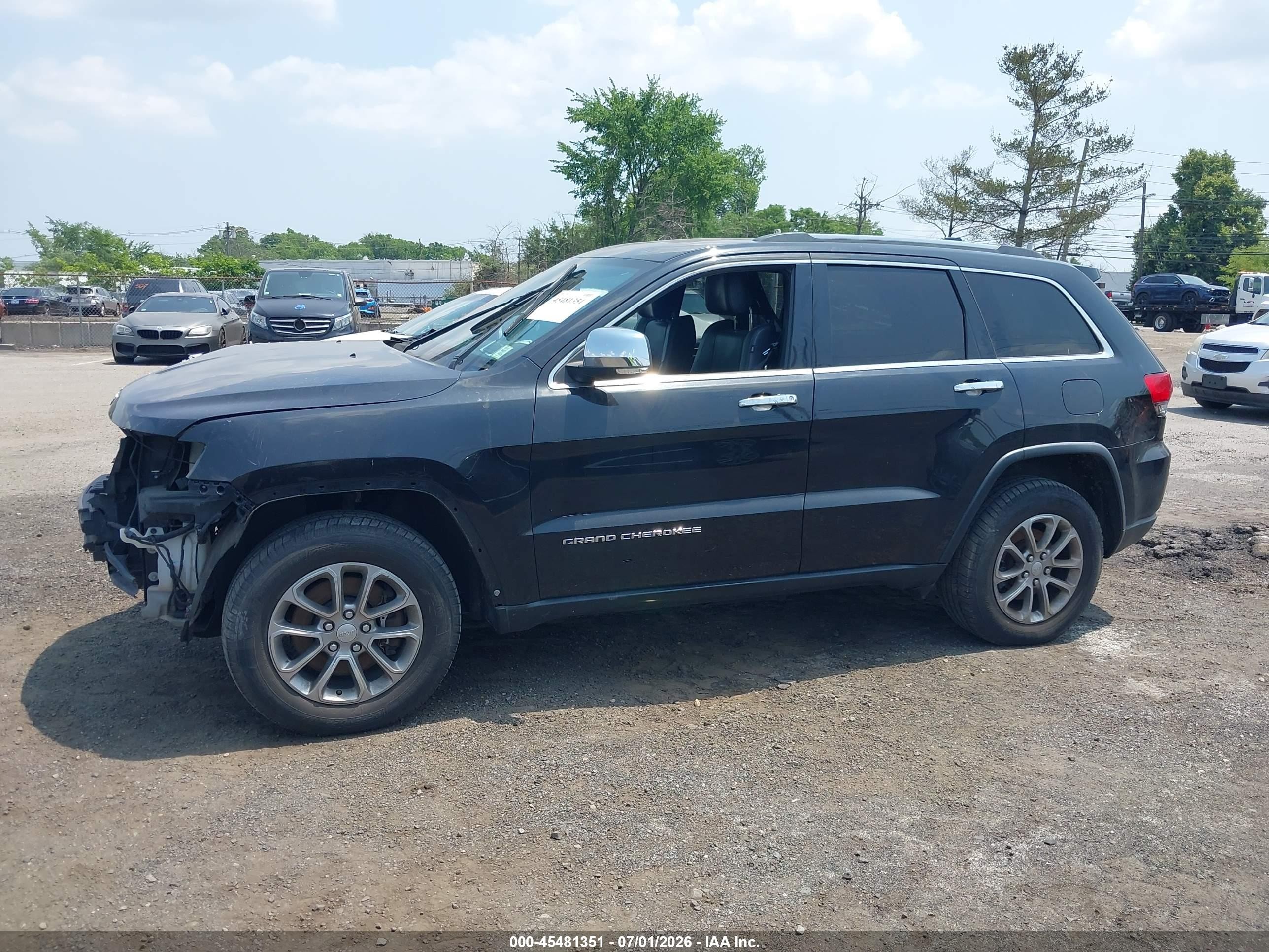 2014 Jeep Grand Cherokee Limited Black vin: 1C4RJFBM9EC299095