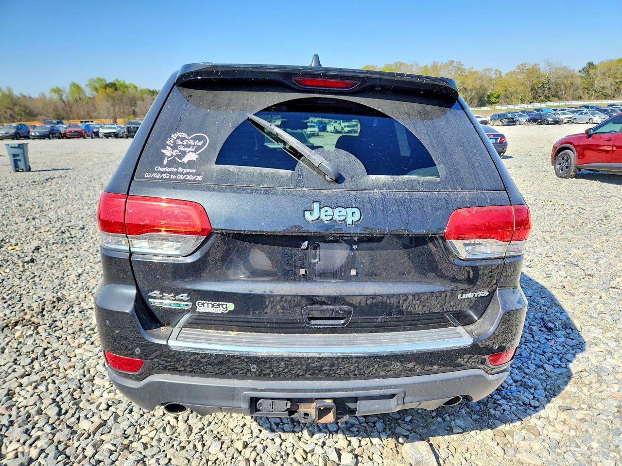 2015 Jeep Grand Cherokee Limited Black vin: 1C4RJFBM9FC762273