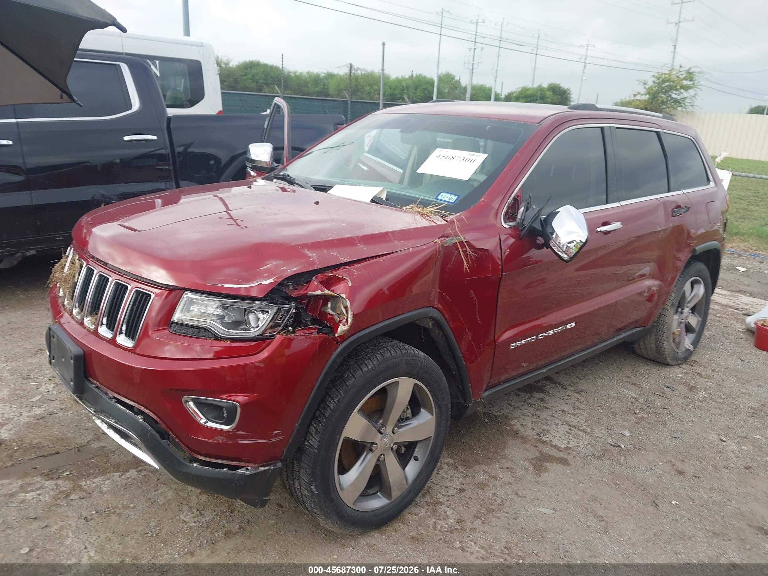 2014 Jeep Grand Cherokee Limited Red vin: 1C4RJFBMXEC316079