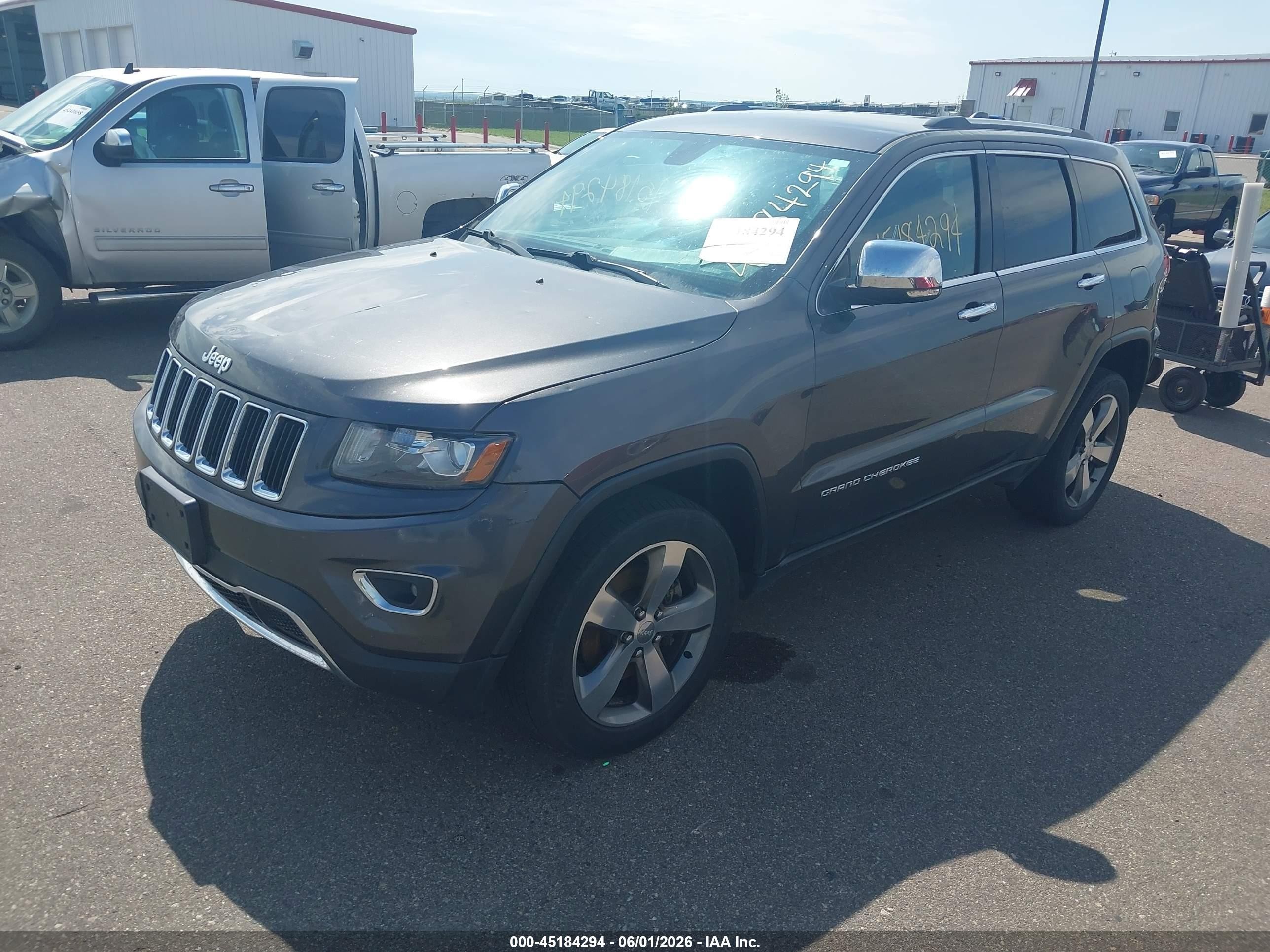 2015 Jeep Grand Cherokee Limited Gray vin: 1C4RJFBMXFC243703