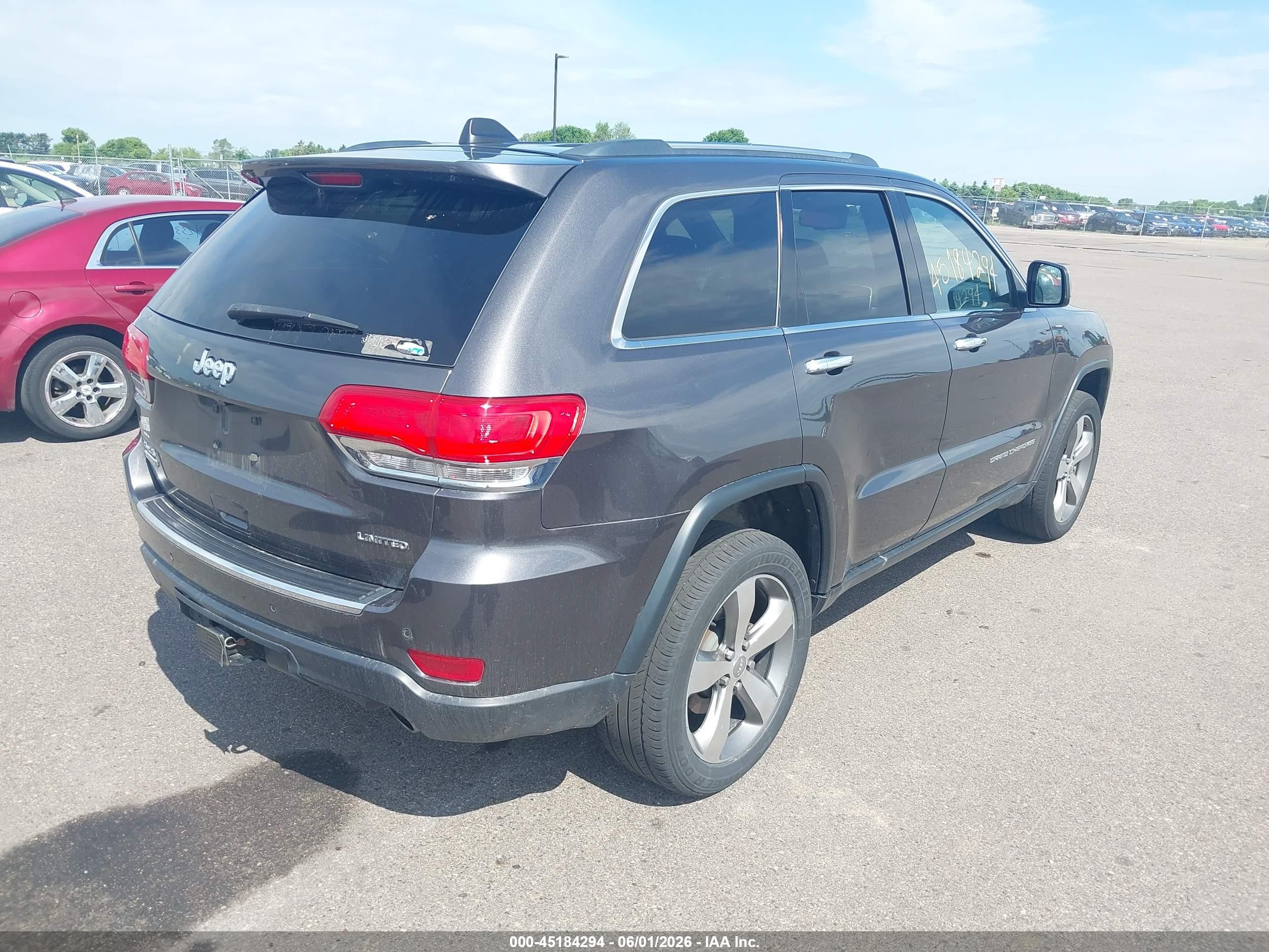 2015 Jeep Grand Cherokee Limited Gray vin: 1C4RJFBMXFC243703