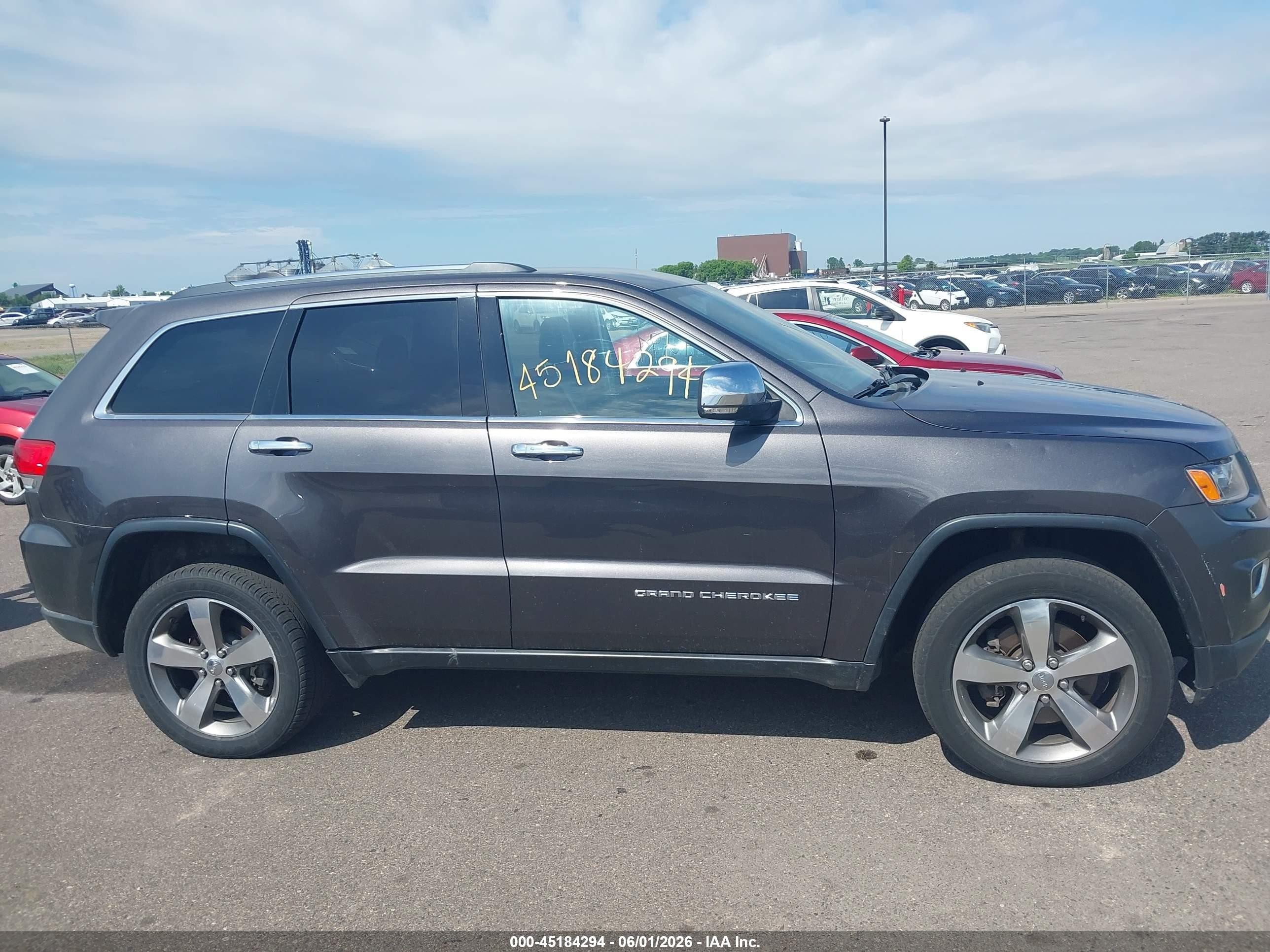 2015 Jeep Grand Cherokee Limited Gray vin: 1C4RJFBMXFC243703