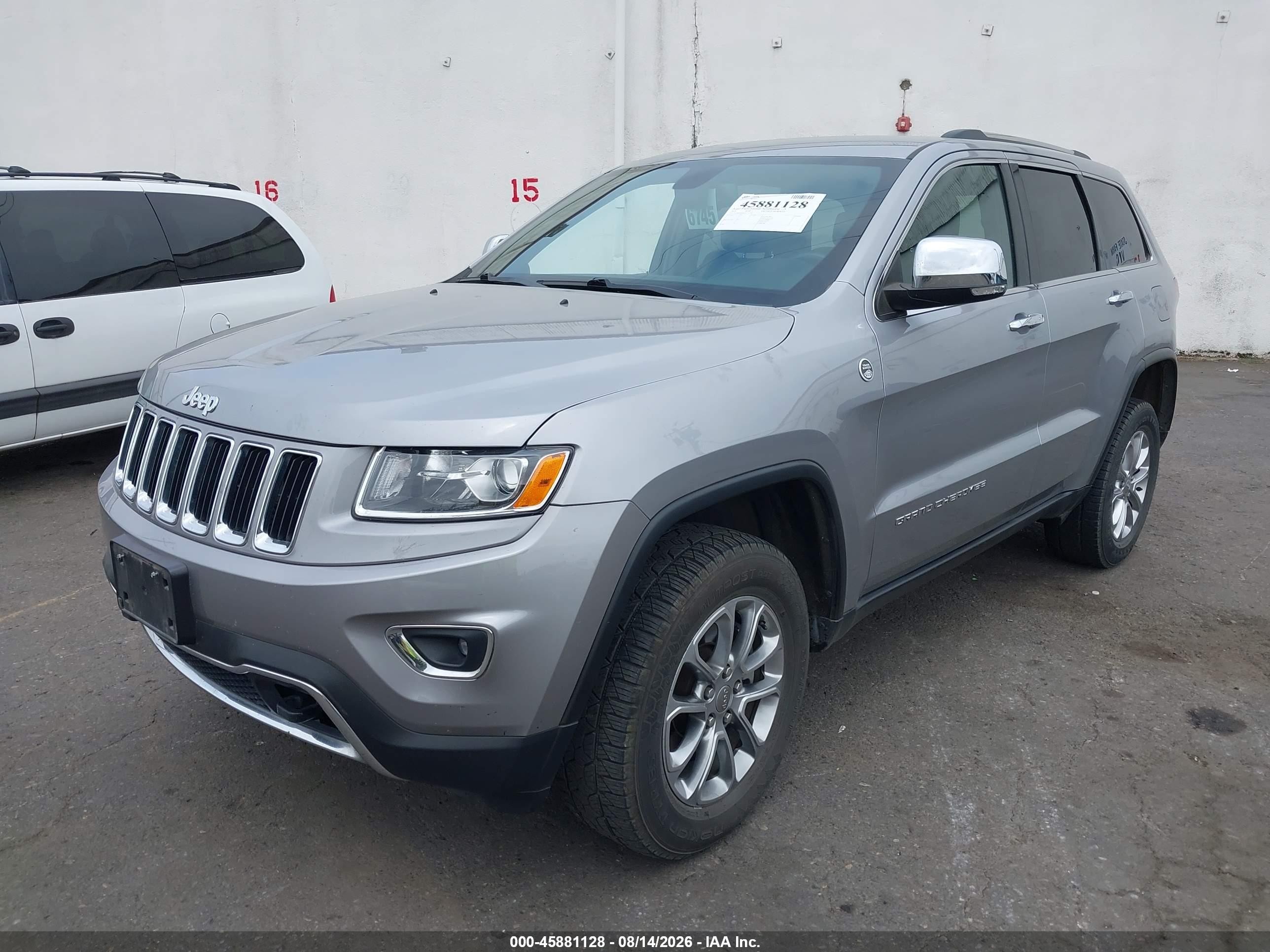 2015 Jeep Grand Cherokee Limited Gray vin: 1C4RJFBMXFC716144