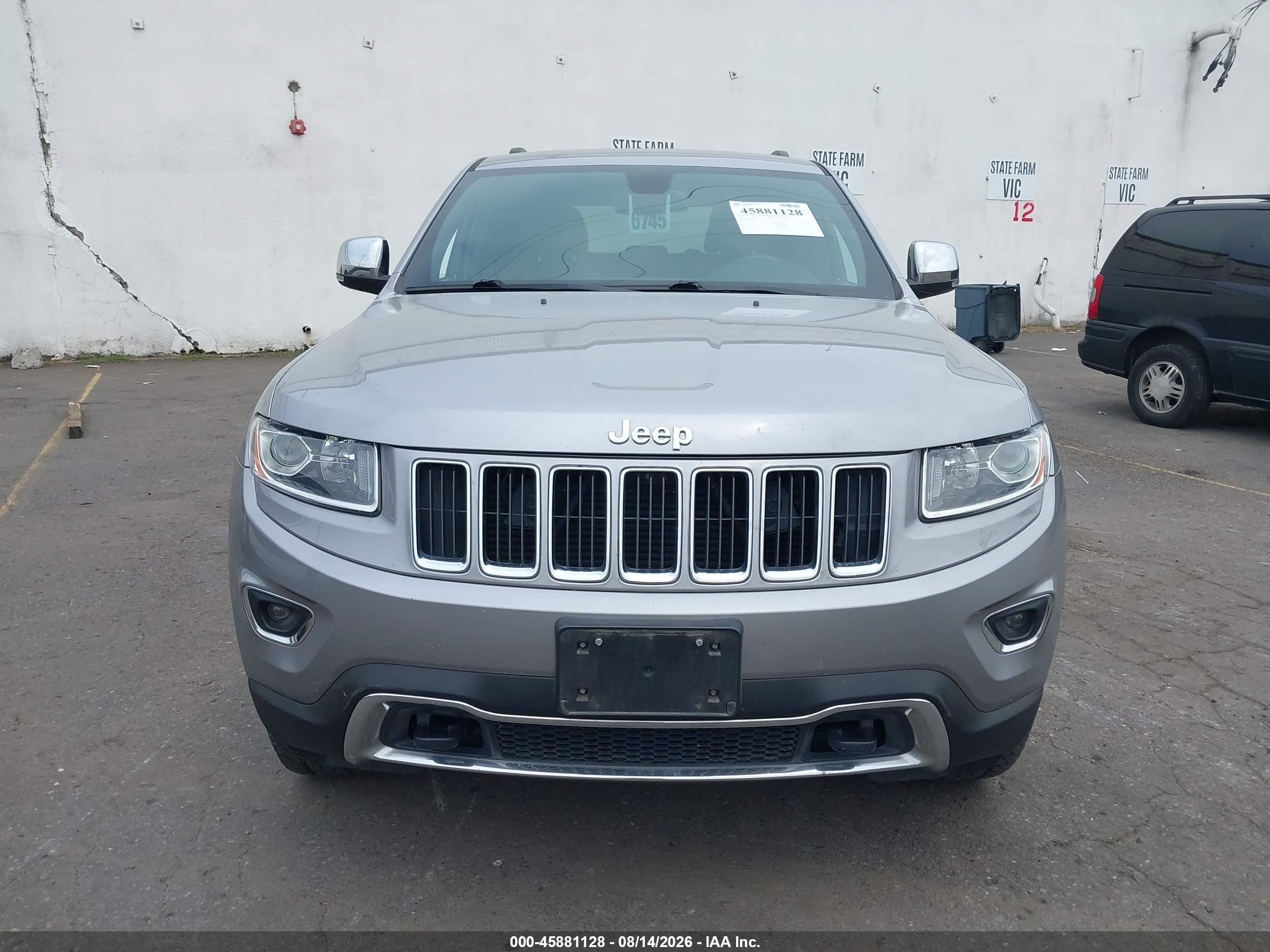 2015 Jeep Grand Cherokee Limited Gray vin: 1C4RJFBMXFC716144