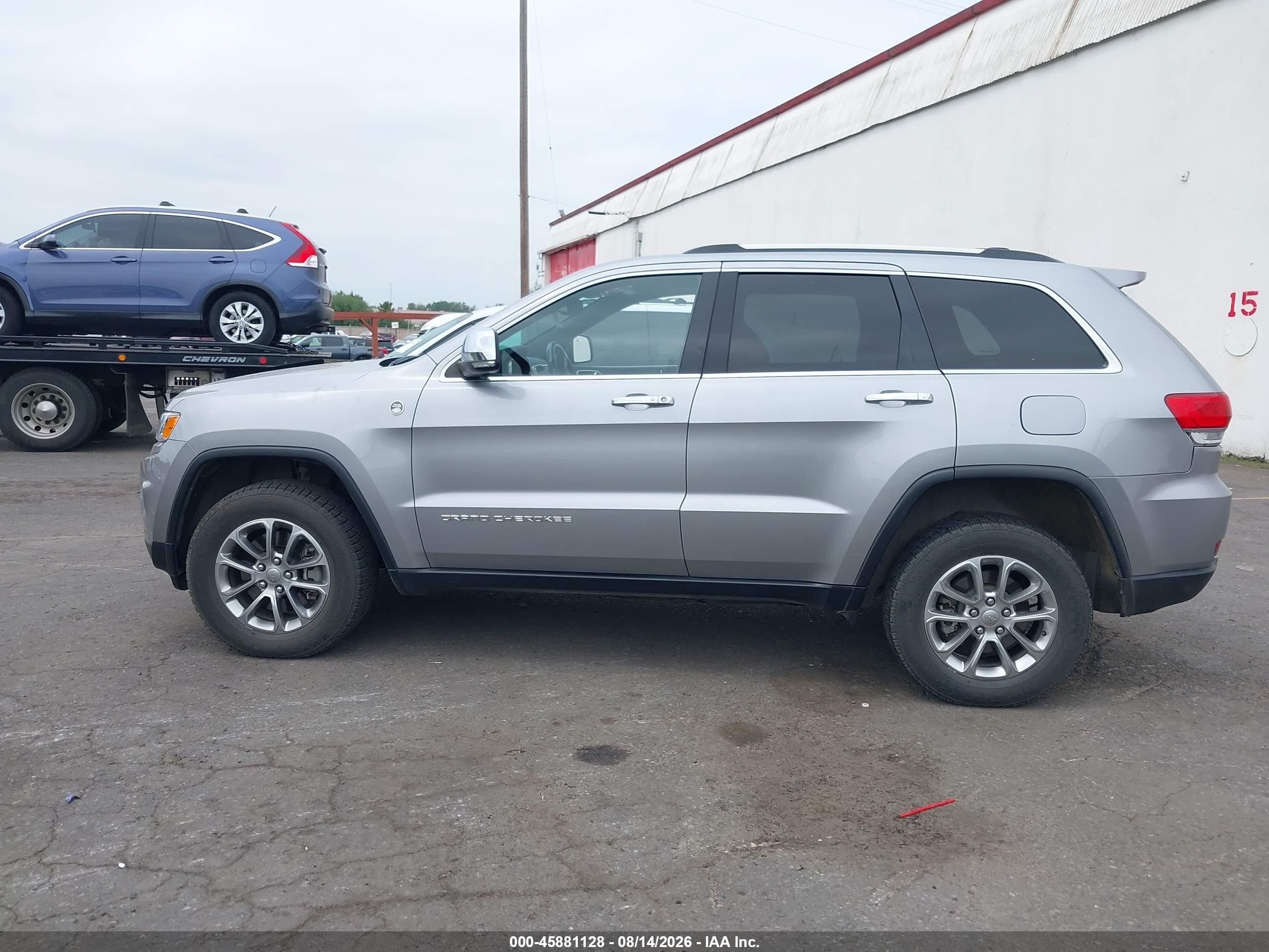2015 Jeep Grand Cherokee Limited Gray vin: 1C4RJFBMXFC716144