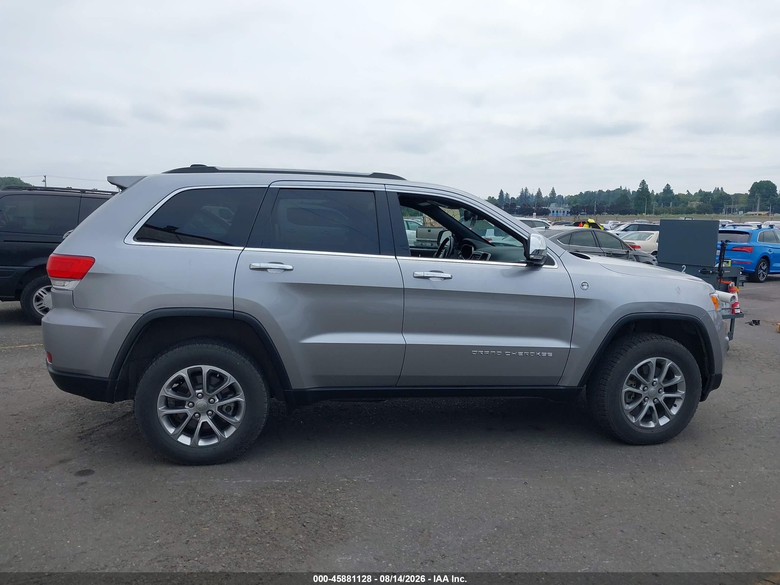 2015 Jeep Grand Cherokee Limited Gray vin: 1C4RJFBMXFC716144