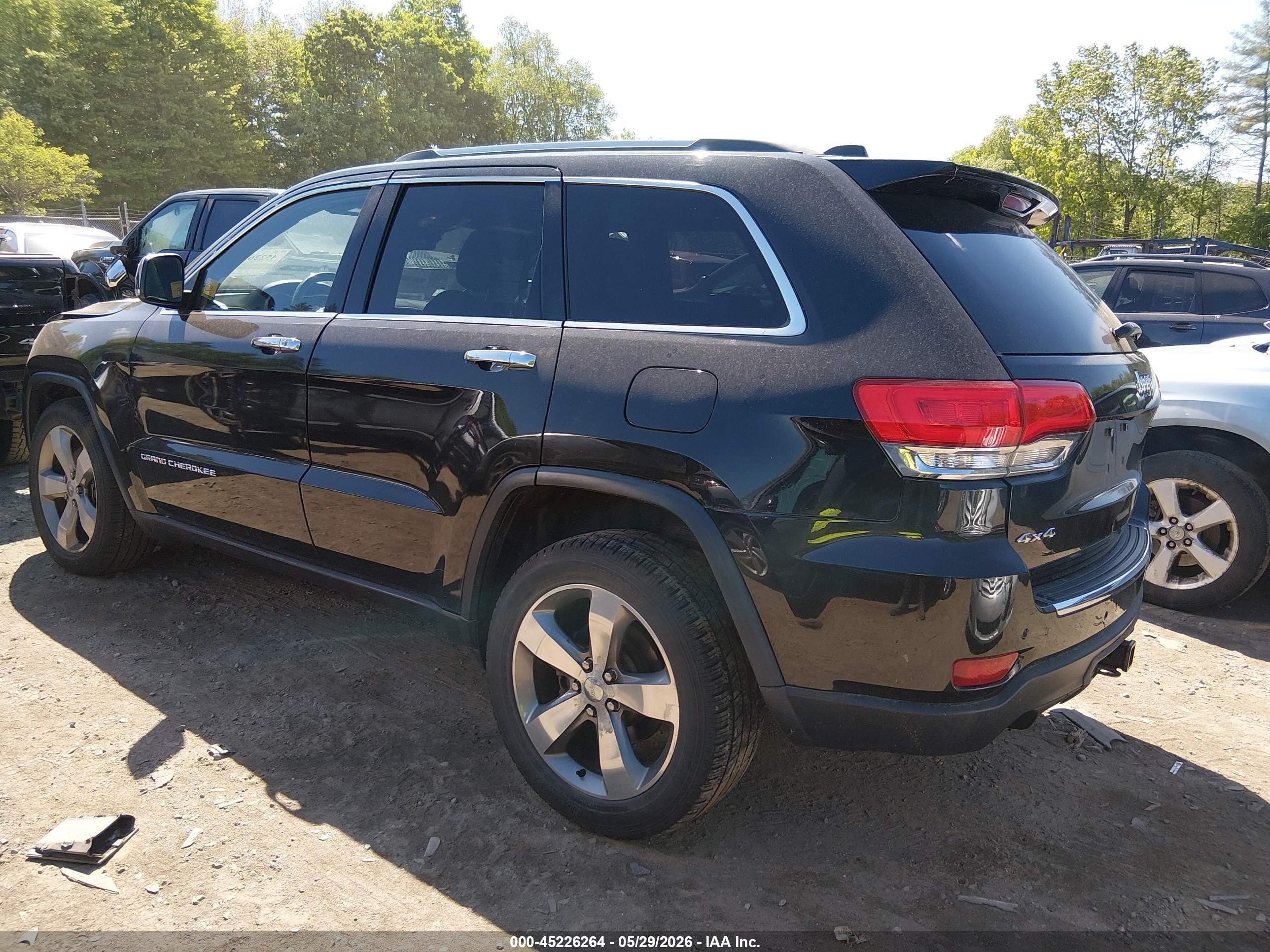 2014 Jeep Grand Cherokee Limited Black vin: 1C4RJFBT0EC121597