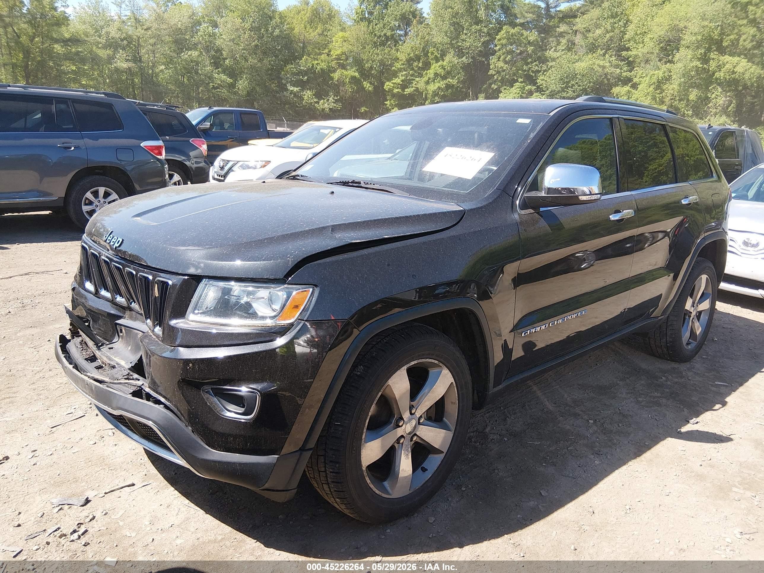 2014 Jeep Grand Cherokee Limited Black vin: 1C4RJFBT0EC121597
