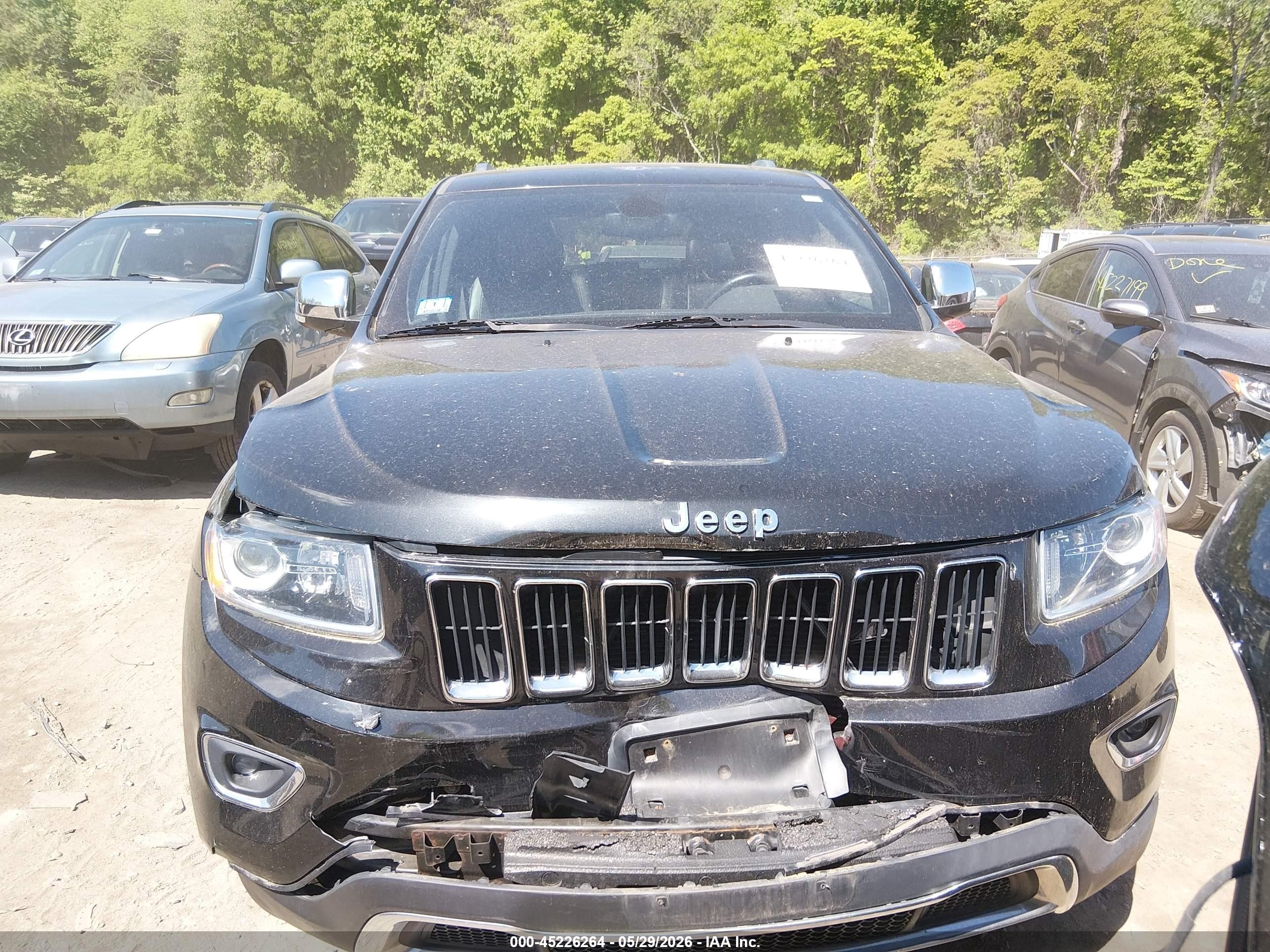 2014 Jeep Grand Cherokee Limited Black vin: 1C4RJFBT0EC121597