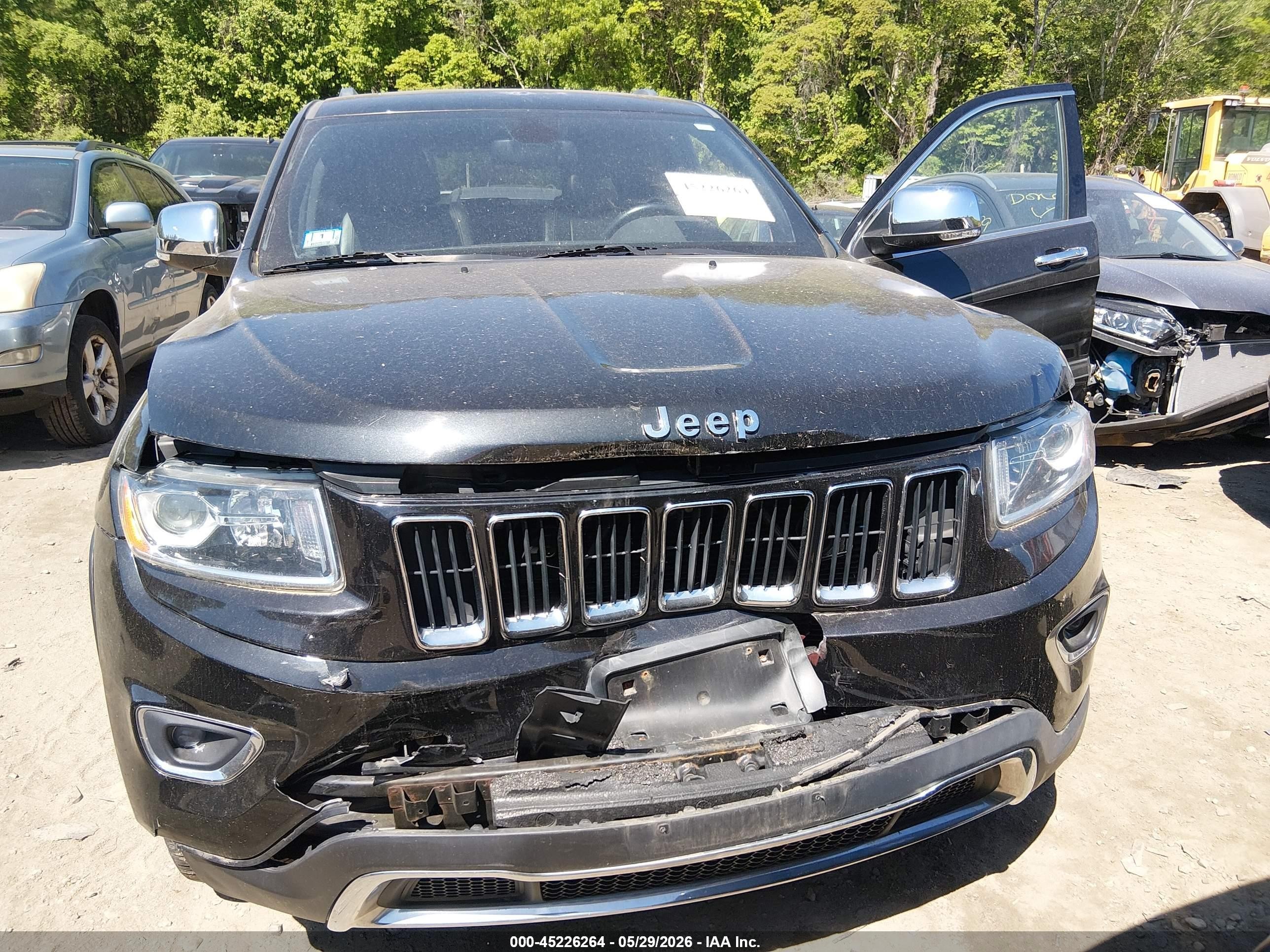 2014 Jeep Grand Cherokee Limited Black vin: 1C4RJFBT0EC121597