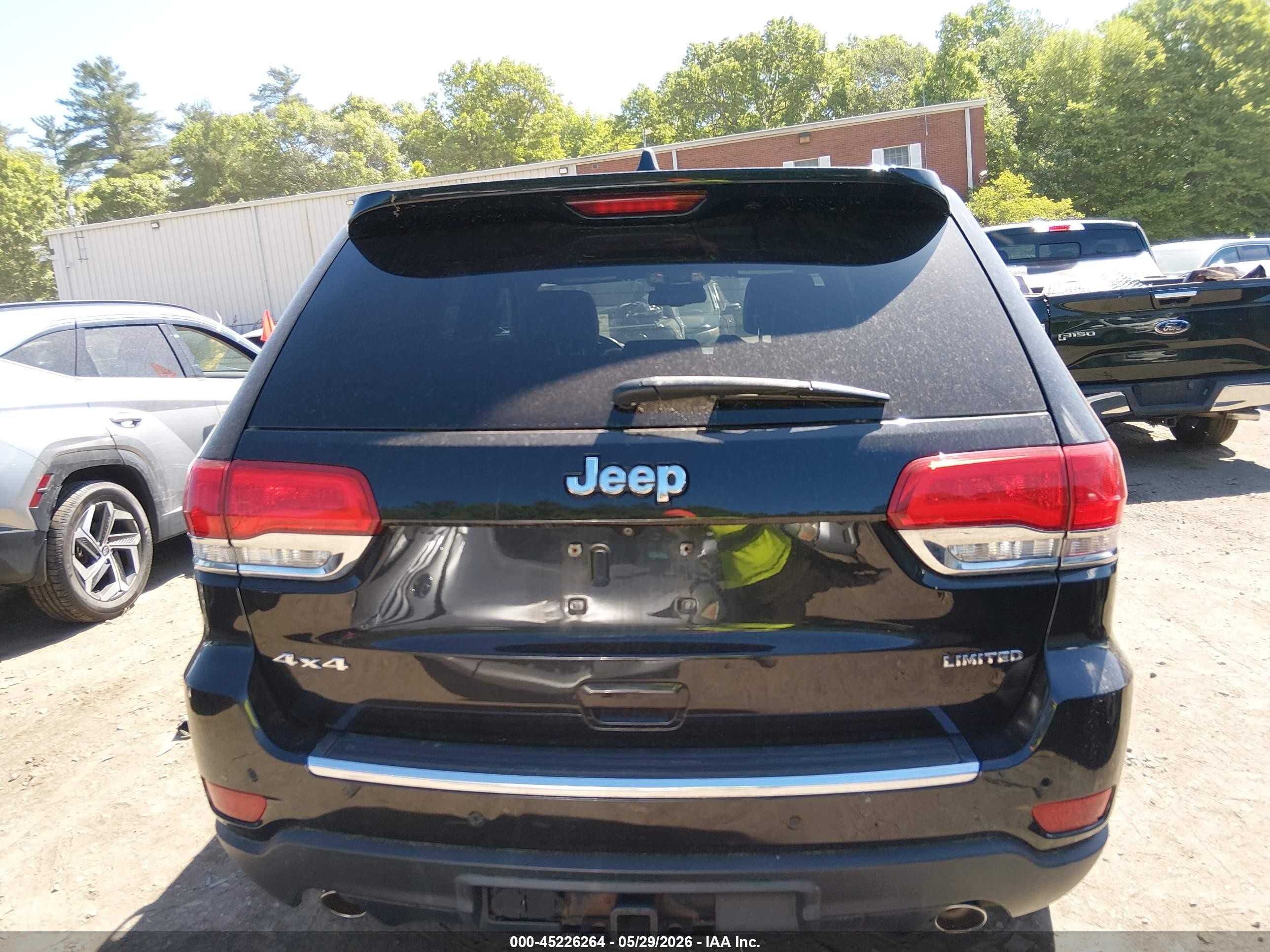 2014 Jeep Grand Cherokee Limited Black vin: 1C4RJFBT0EC121597