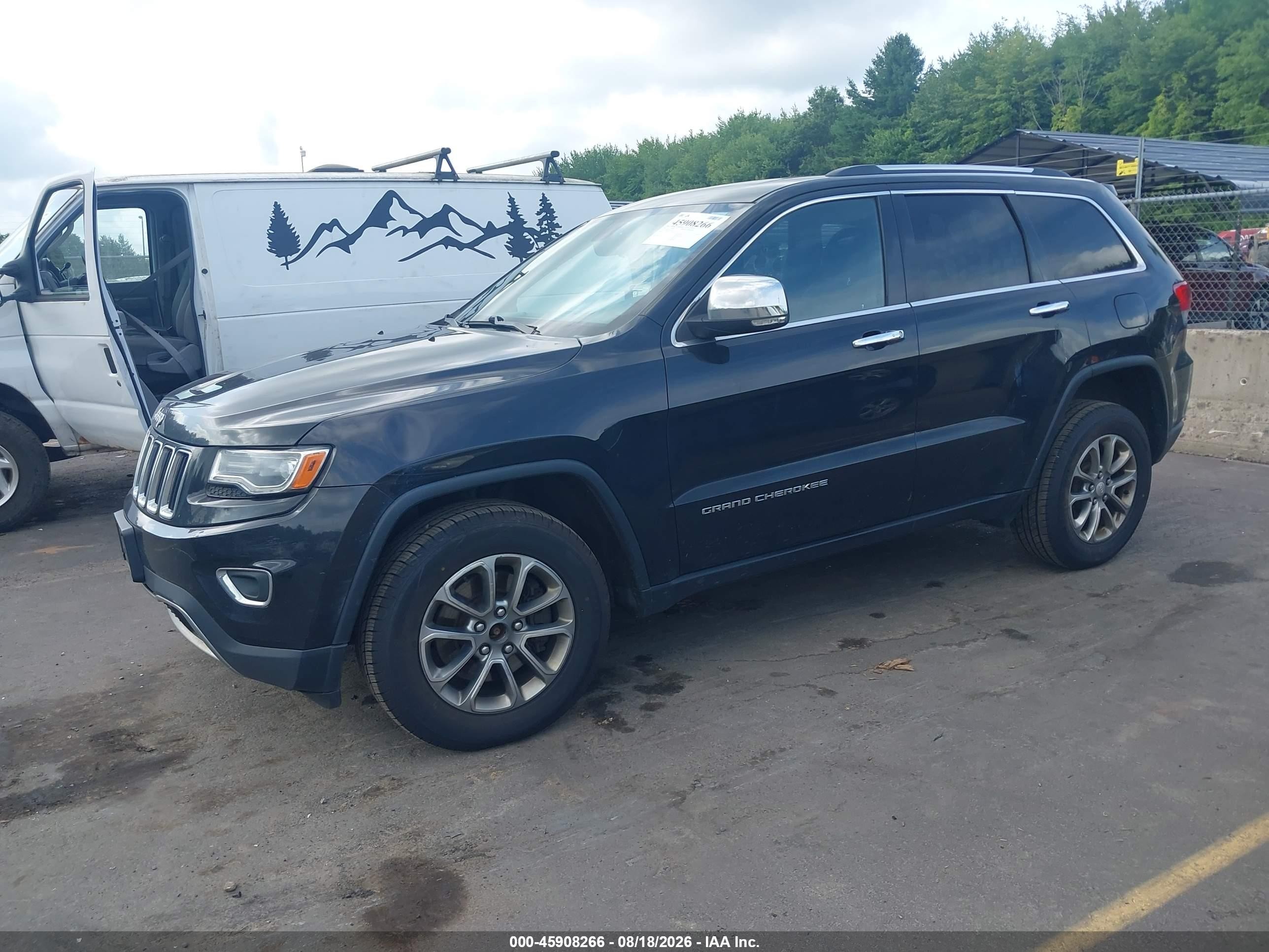 2014 Jeep Grand Cherokee Limited Black vin: 1C4RJFBT0EC379425