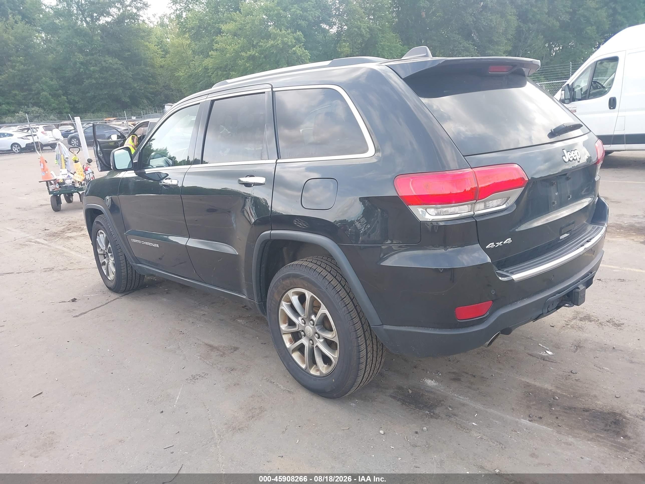 2014 Jeep Grand Cherokee Limited Black vin: 1C4RJFBT0EC379425