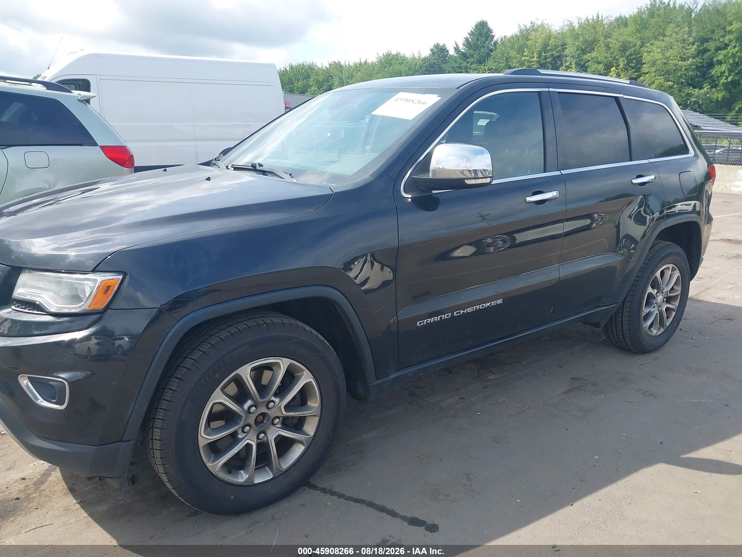 2014 Jeep Grand Cherokee Limited Black vin: 1C4RJFBT0EC379425