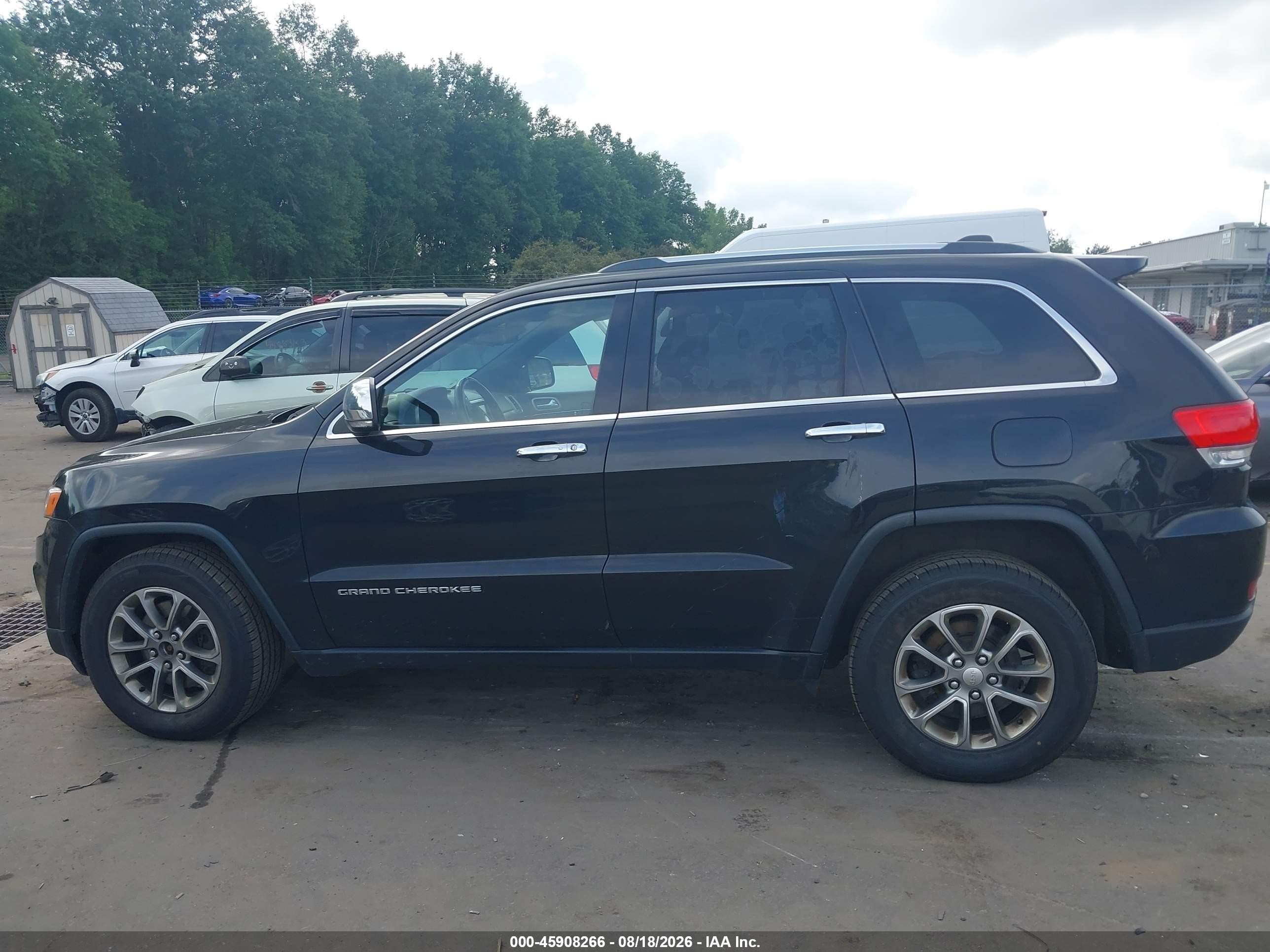 2014 Jeep Grand Cherokee Limited Black vin: 1C4RJFBT0EC379425