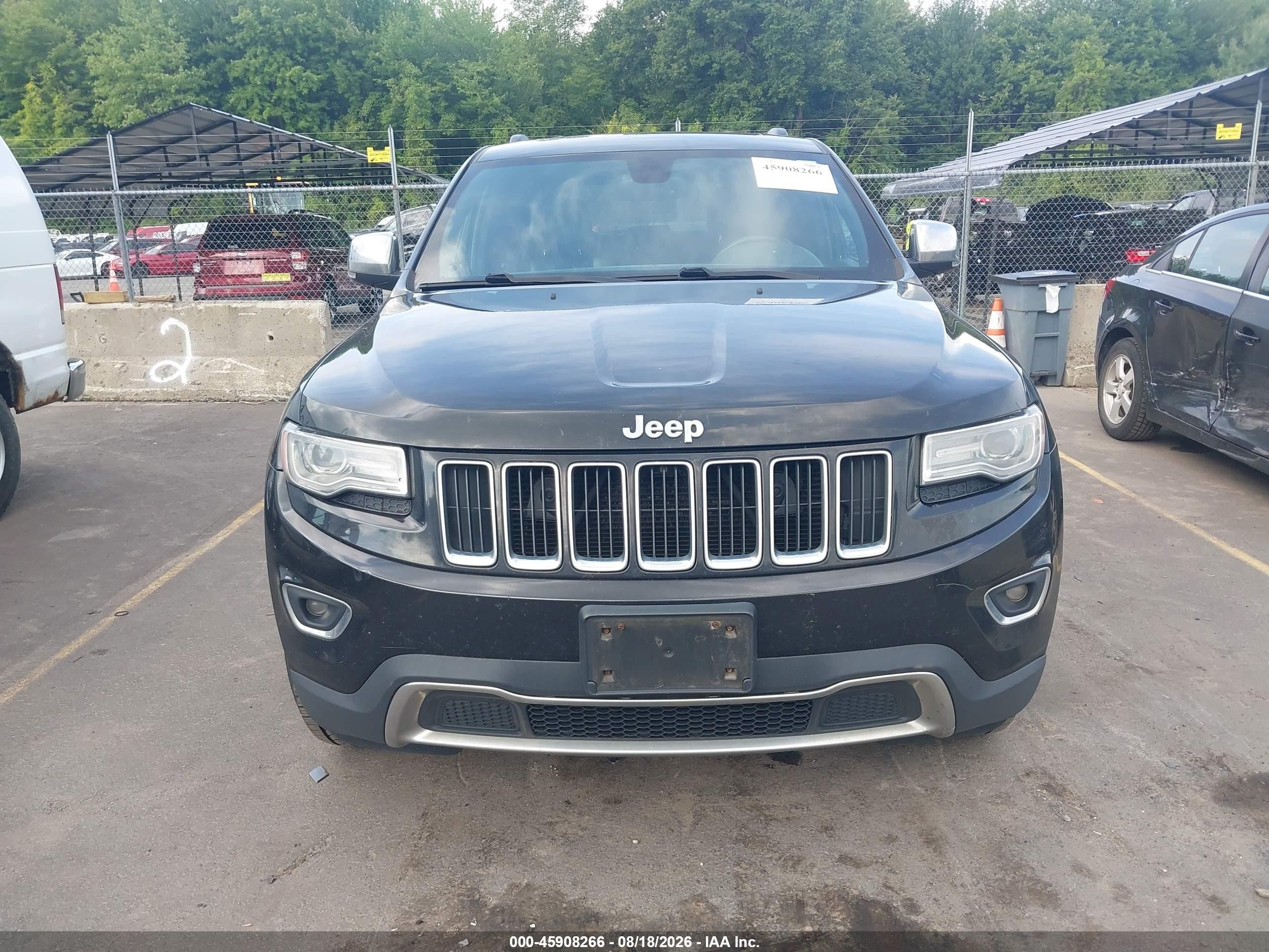 2014 Jeep Grand Cherokee Limited Black vin: 1C4RJFBT0EC379425