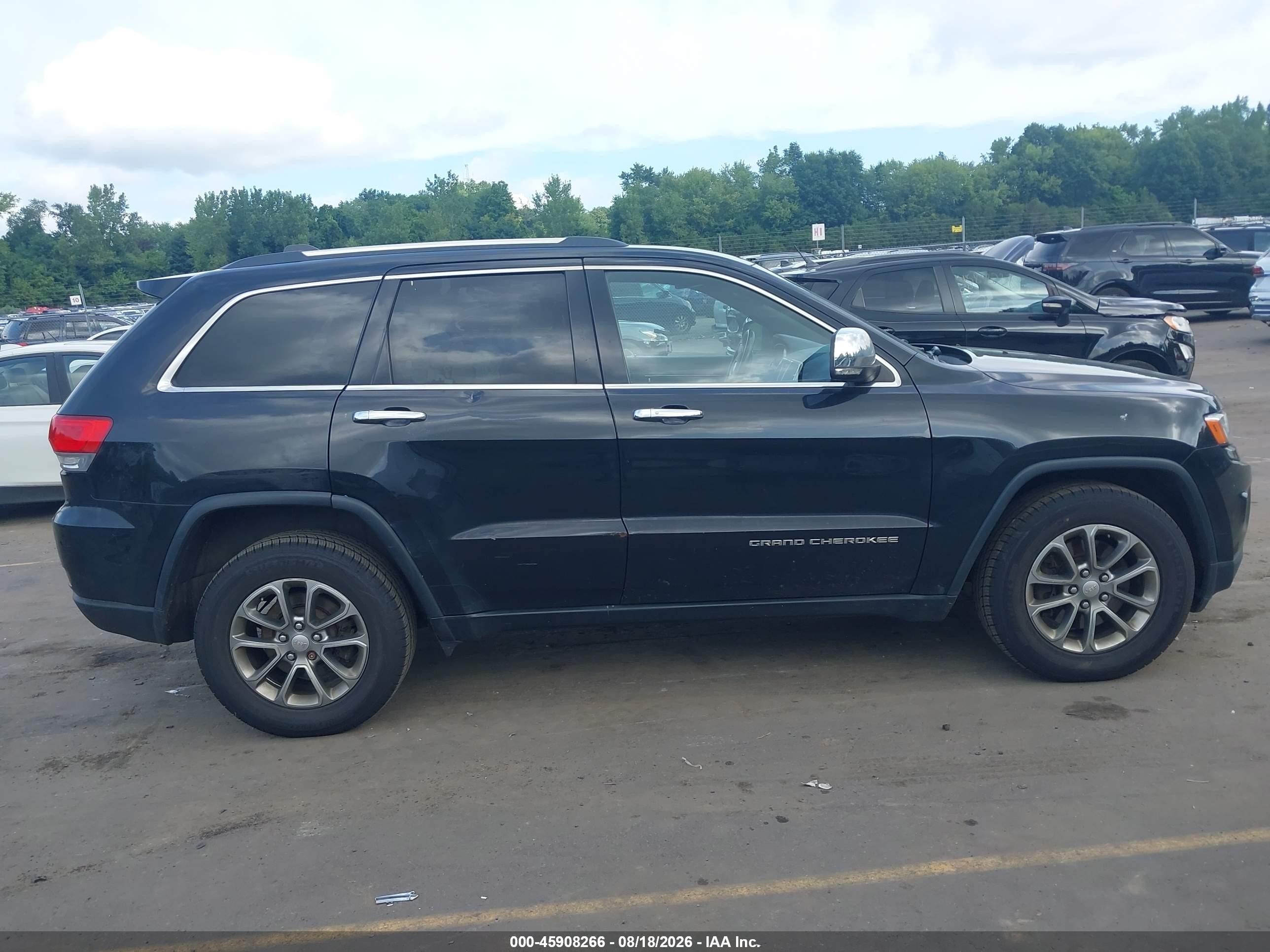 2014 Jeep Grand Cherokee Limited Black vin: 1C4RJFBT0EC379425