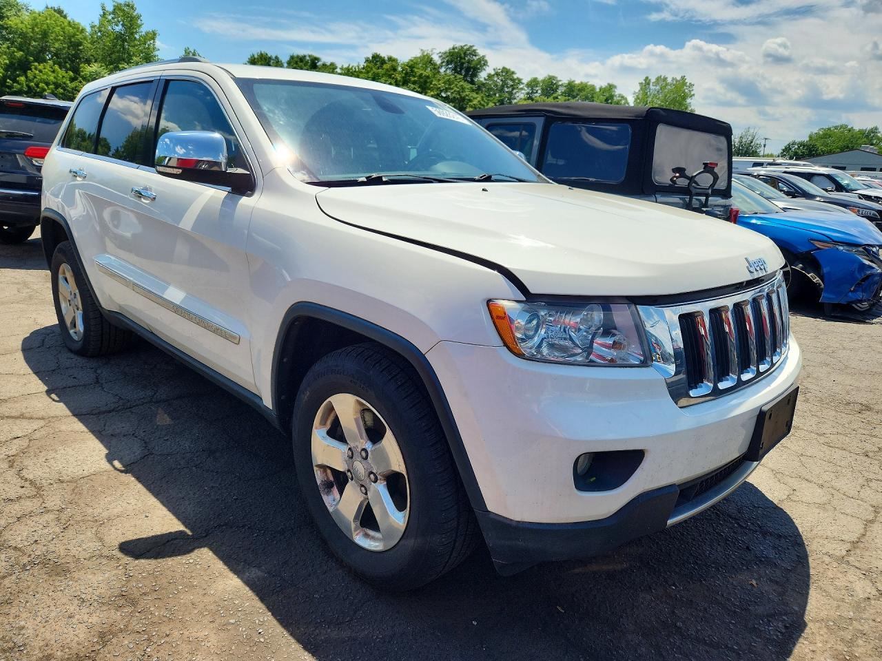 2013 Jeep Grand Cherokee Limited White vin: 1C4RJFBT1CC274423