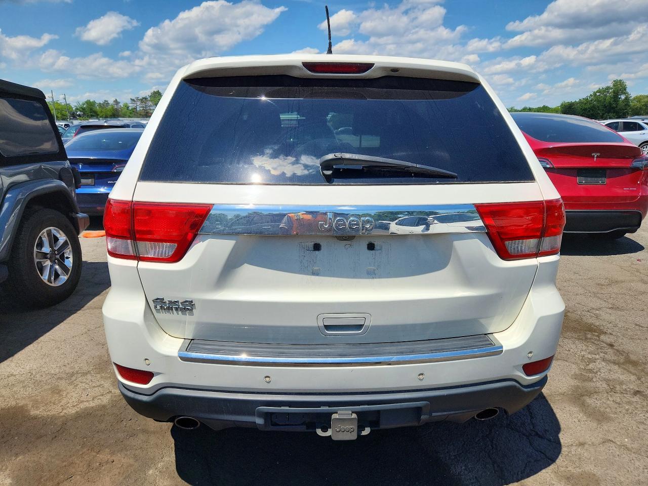 2013 Jeep Grand Cherokee Limited White vin: 1C4RJFBT1CC274423