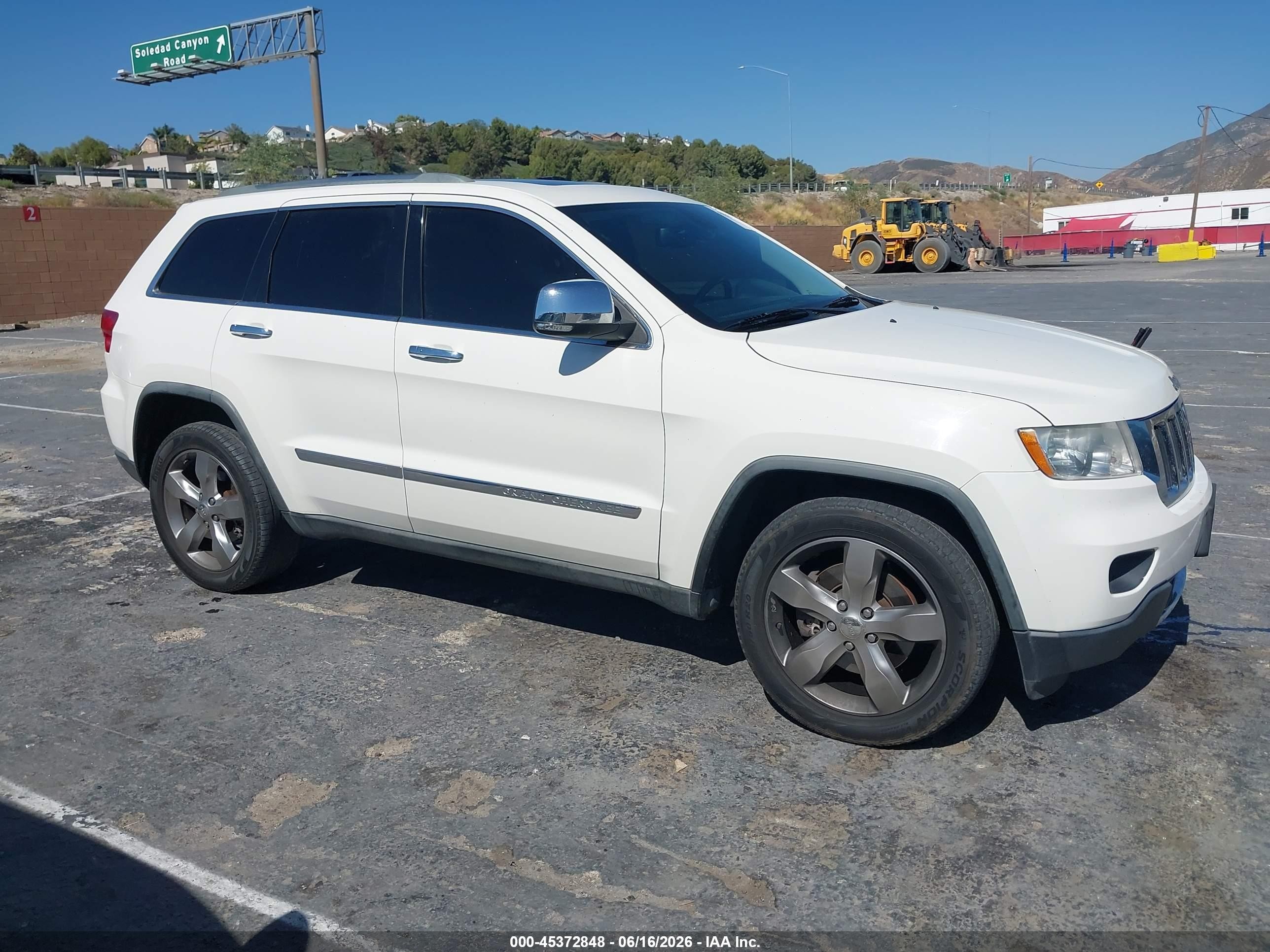 2012 Jeep Grand Cherokee Limited Белый vin: 1C4RJFBT2CC140391