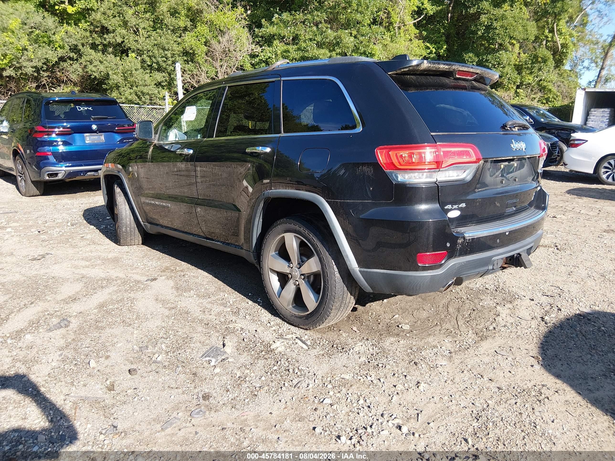 2014 Jeep Grand Cherokee Limited Black vin: 1C4RJFBT2EC129944