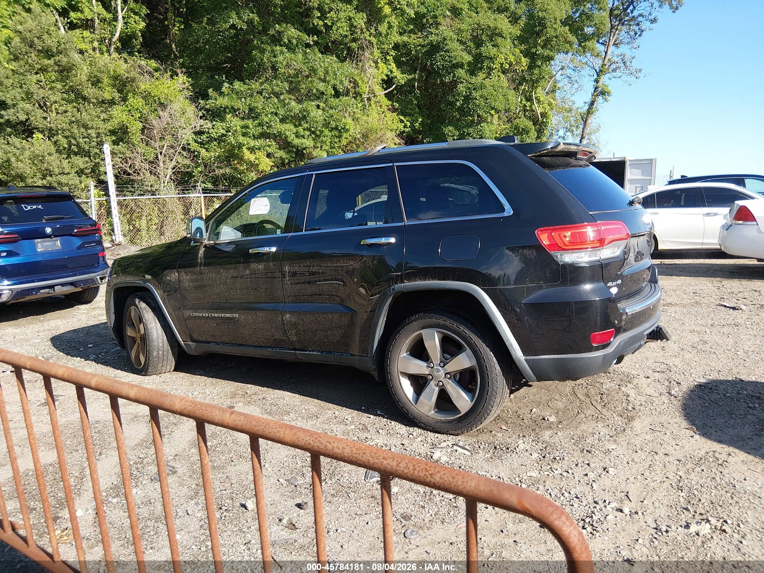 2014 Jeep Grand Cherokee Limited Black vin: 1C4RJFBT2EC129944