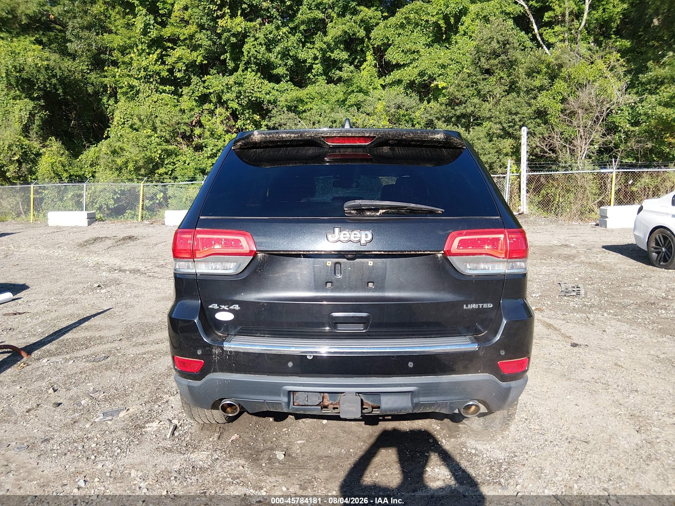 2014 Jeep Grand Cherokee Limited Black vin: 1C4RJFBT2EC129944