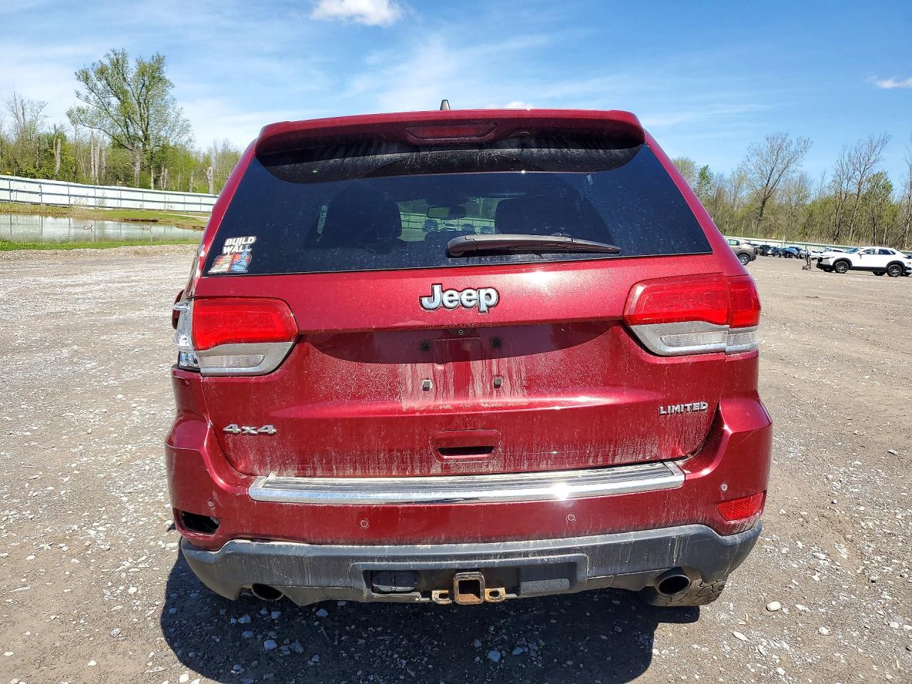 2014 Jeep Grand Cherokee Limited Красный vin: 1C4RJFBT2EC241031