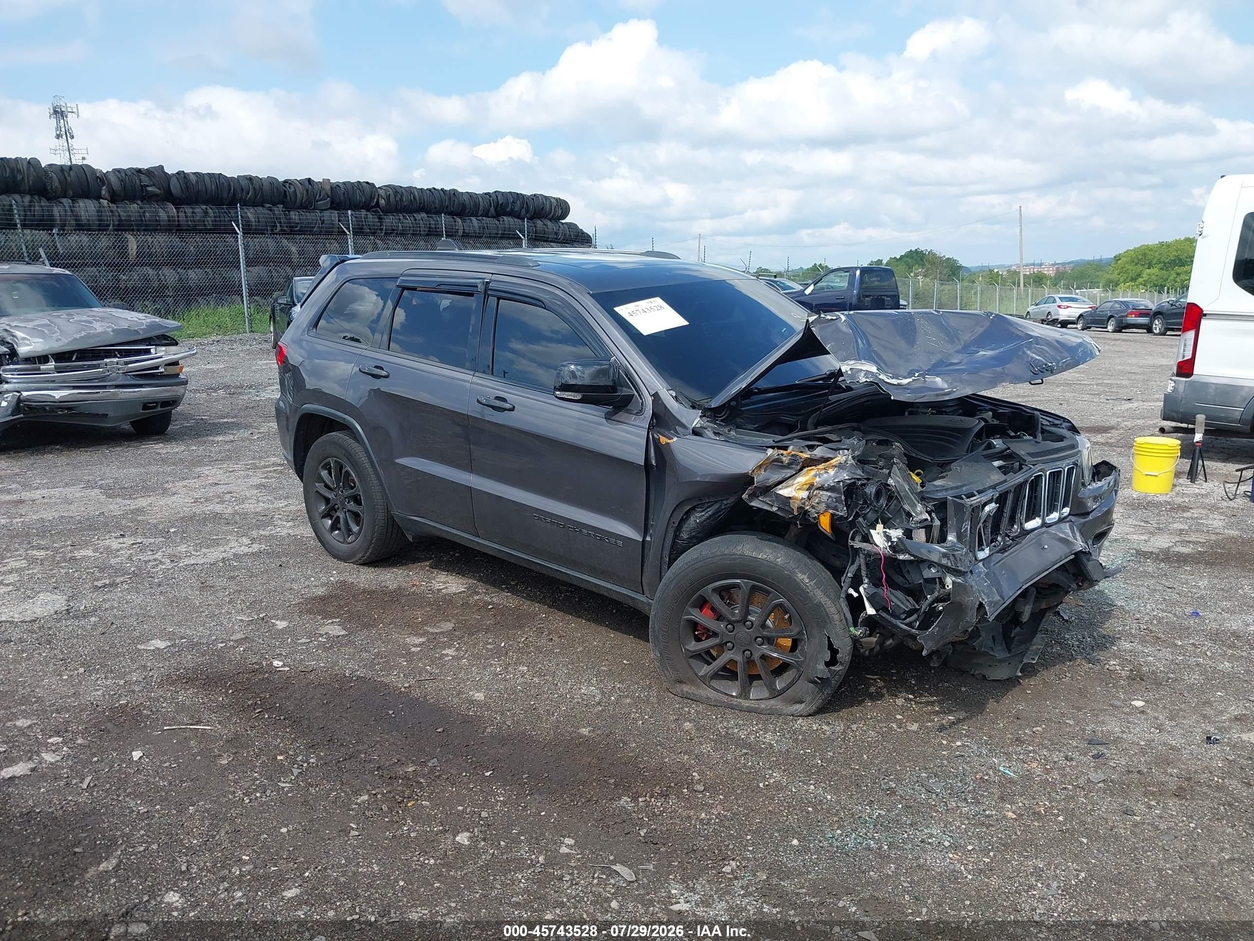 2014 Jeep Grand Cherokee Limited Серый vin: 1C4RJFBT2EC362920