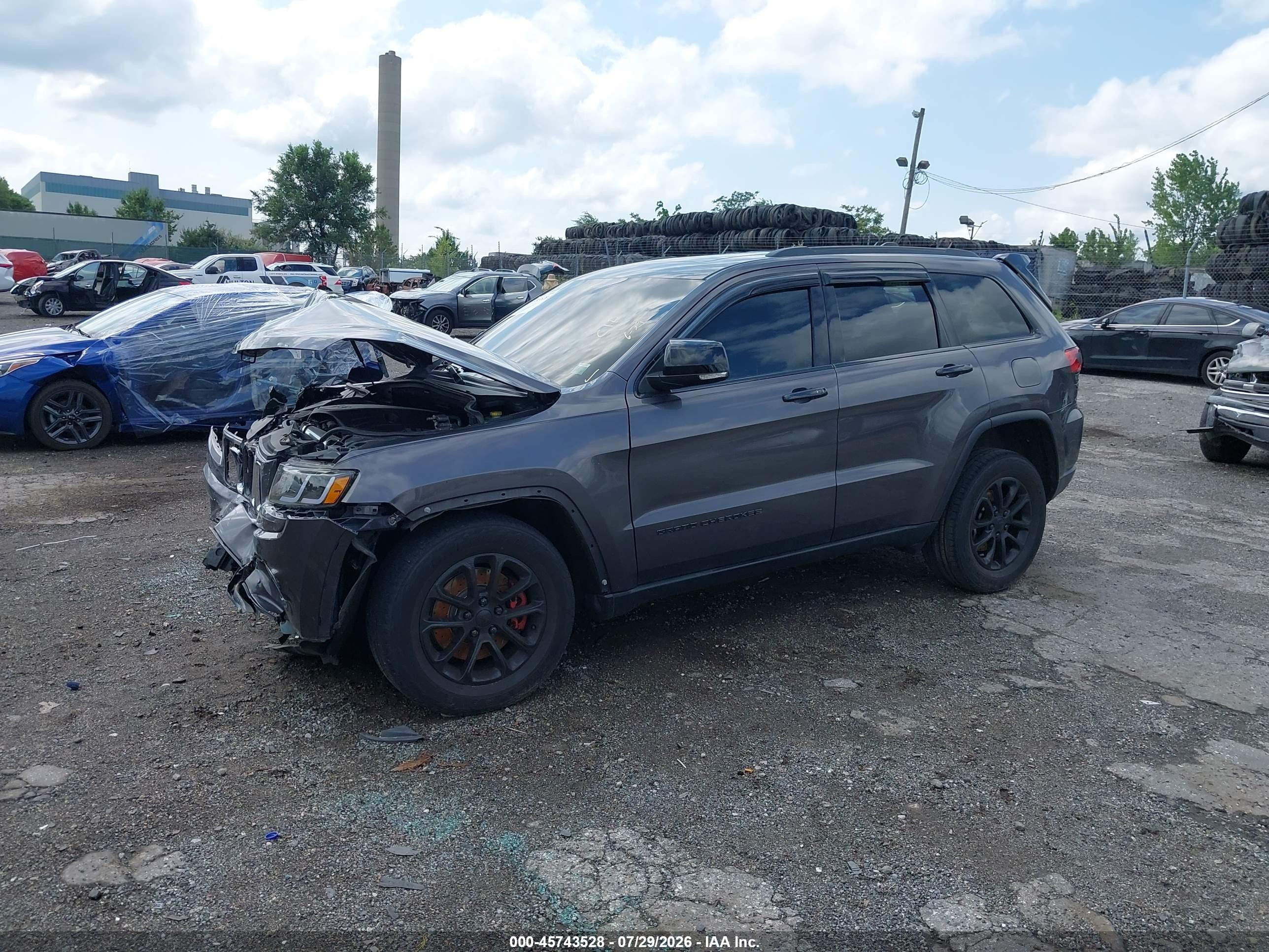 2014 Jeep Grand Cherokee Limited Серый vin: 1C4RJFBT2EC362920