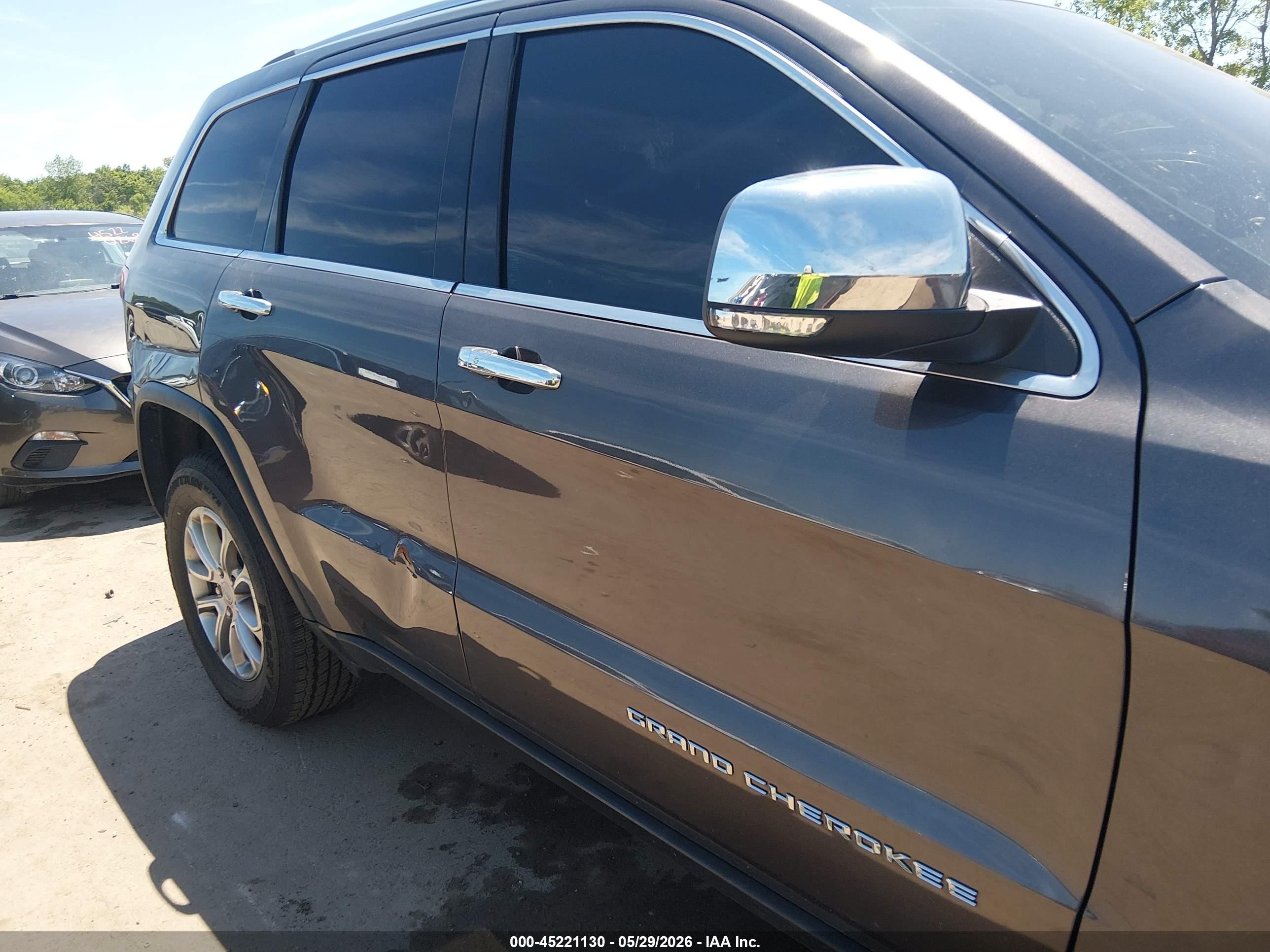 2015 Jeep Grand Cherokee Limited Серый vin: 1C4RJFBT2FC951466