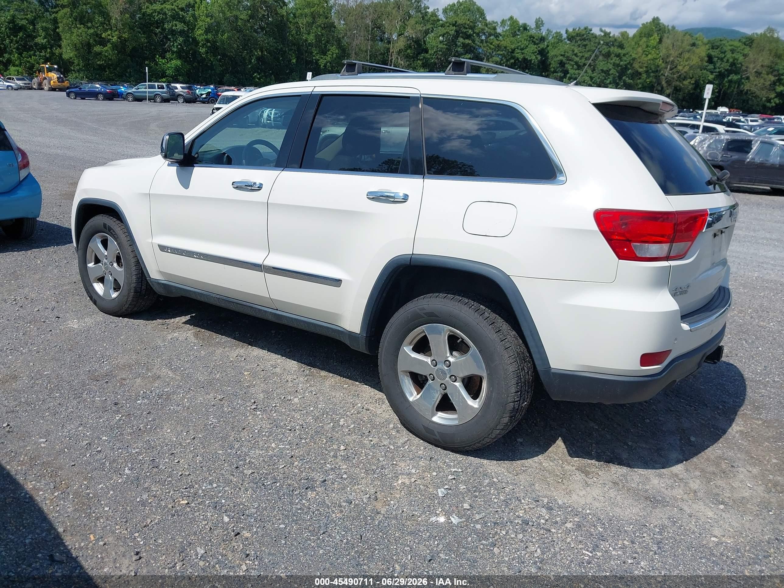 2012 Jeep Grand Cherokee Limited White vin: 1C4RJFBT3CC273287