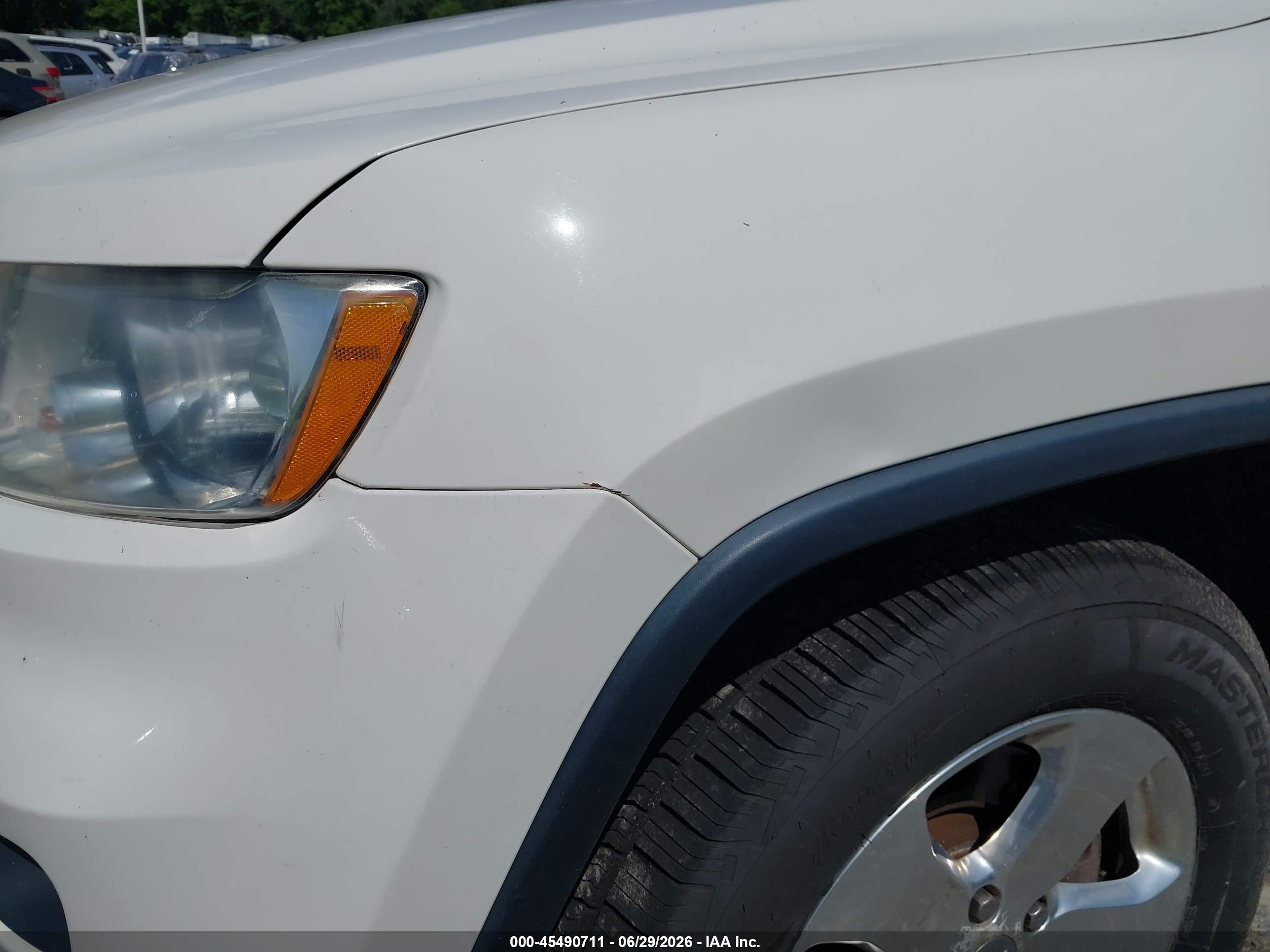 2012 Jeep Grand Cherokee Limited White vin: 1C4RJFBT3CC273287