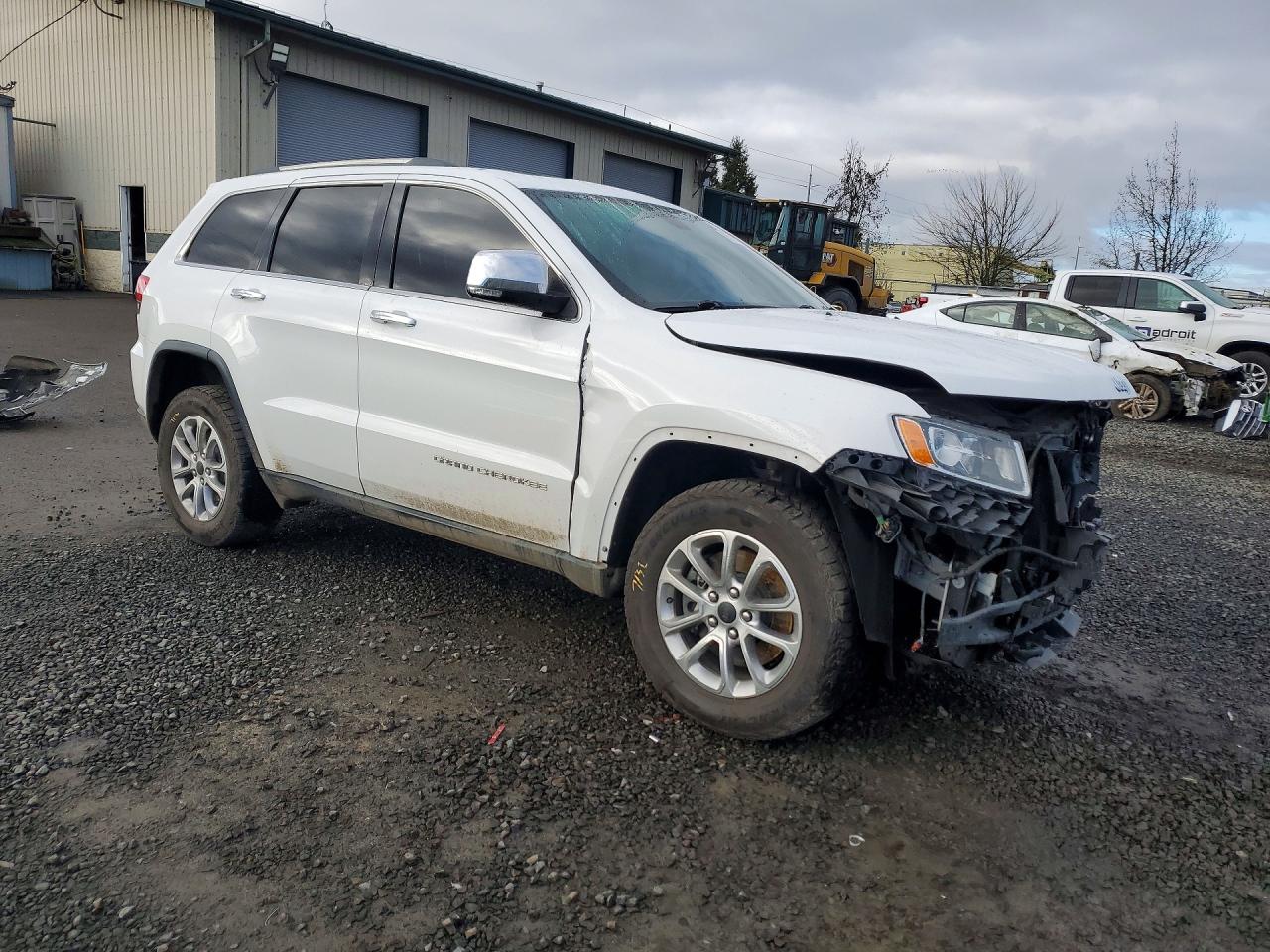 2014 Jeep Grand Cherokee Limited White vin: 1C4RJFBT3EC136188