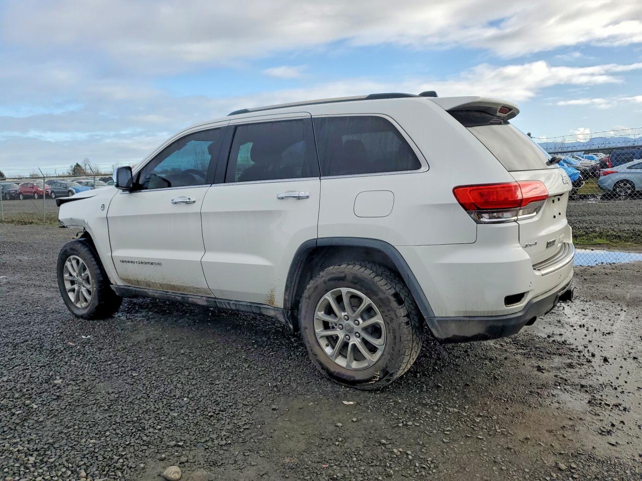 2014 Jeep Grand Cherokee Limited White vin: 1C4RJFBT3EC136188
