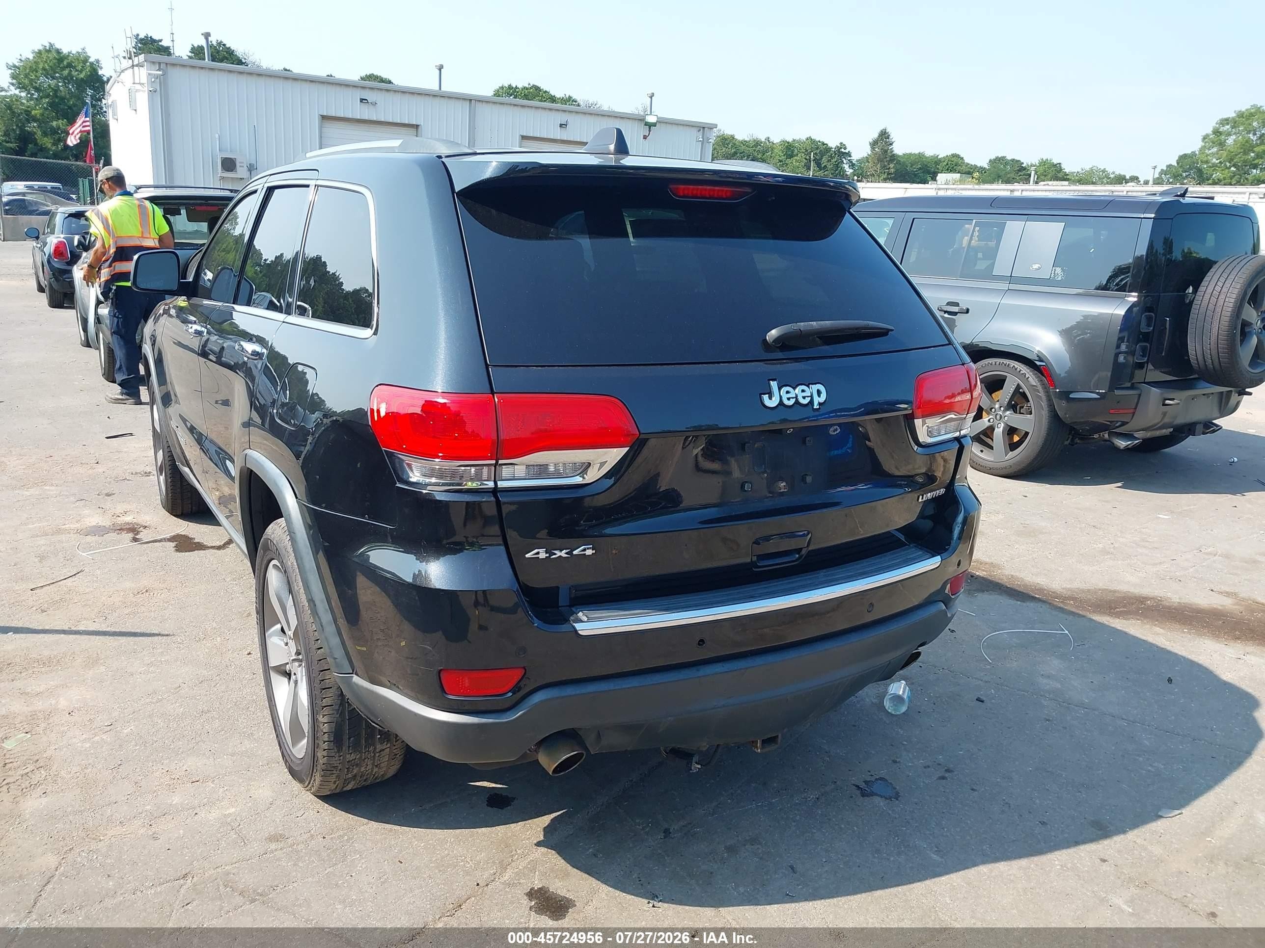 2014 Jeep Grand Cherokee Limited Black vin: 1C4RJFBT3EC232922