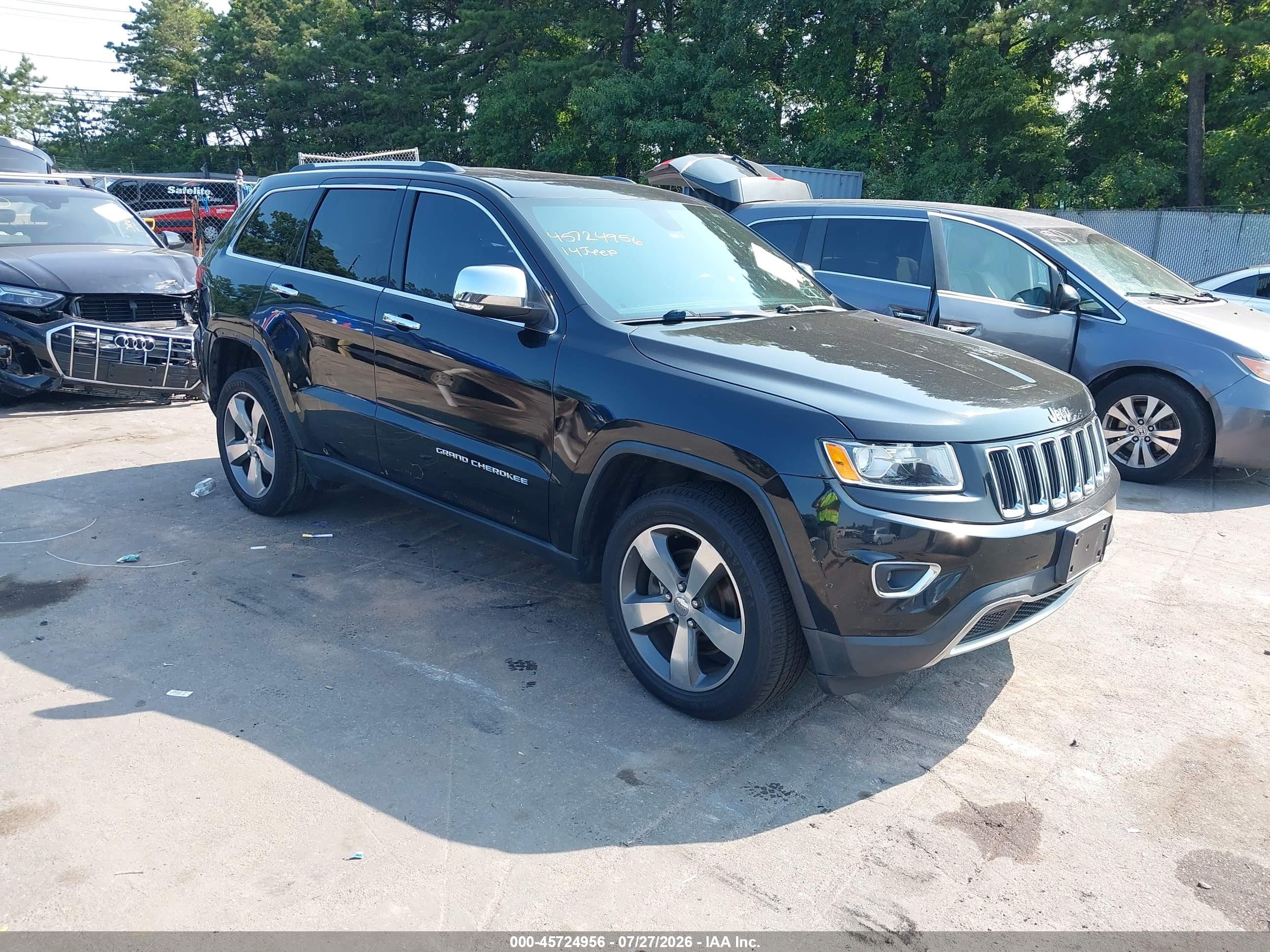 2014 Jeep Grand Cherokee Limited Black vin: 1C4RJFBT3EC232922
