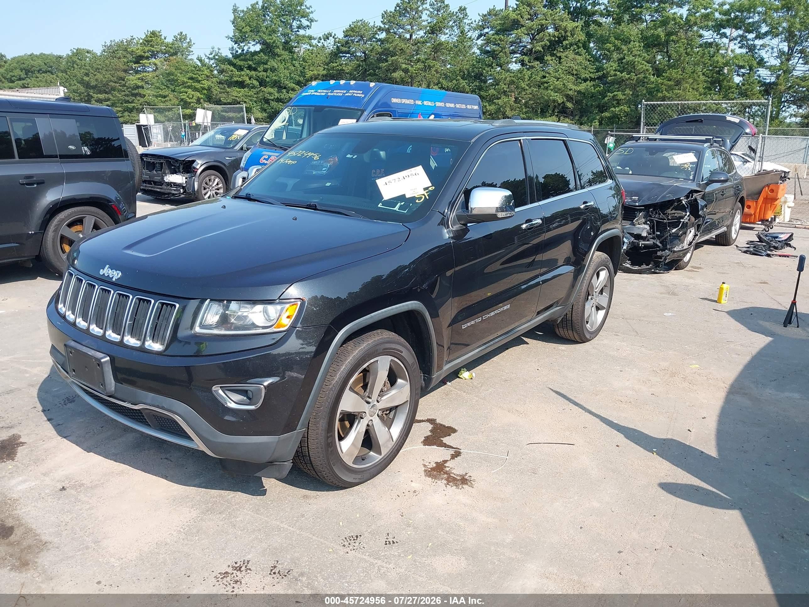 2014 Jeep Grand Cherokee Limited Black vin: 1C4RJFBT3EC232922