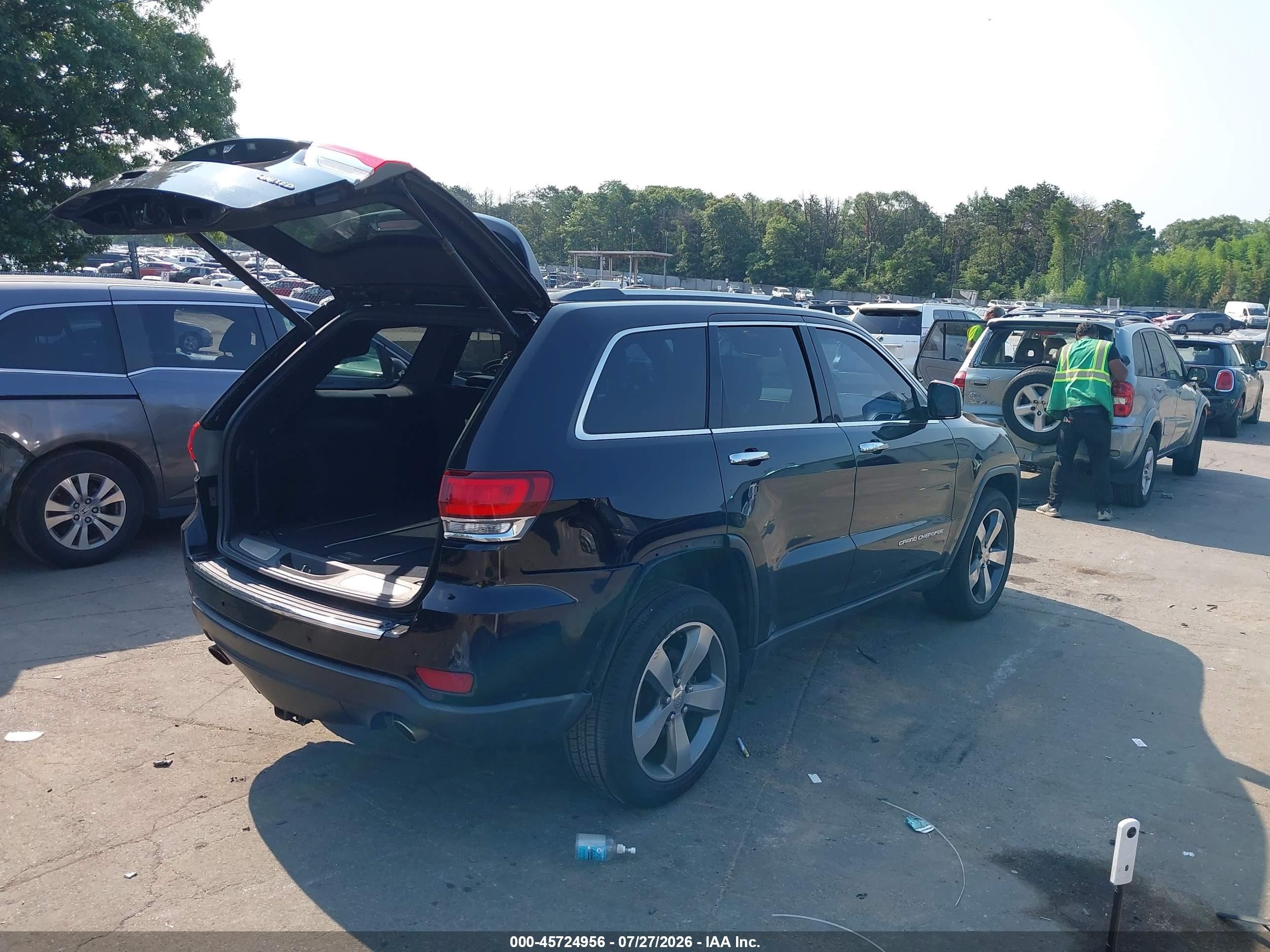 2014 Jeep Grand Cherokee Limited Black vin: 1C4RJFBT3EC232922