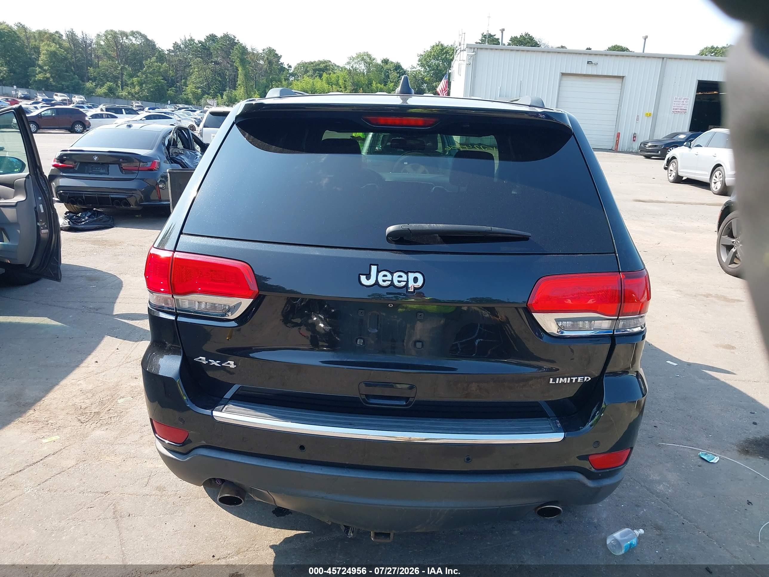 2014 Jeep Grand Cherokee Limited Black vin: 1C4RJFBT3EC232922