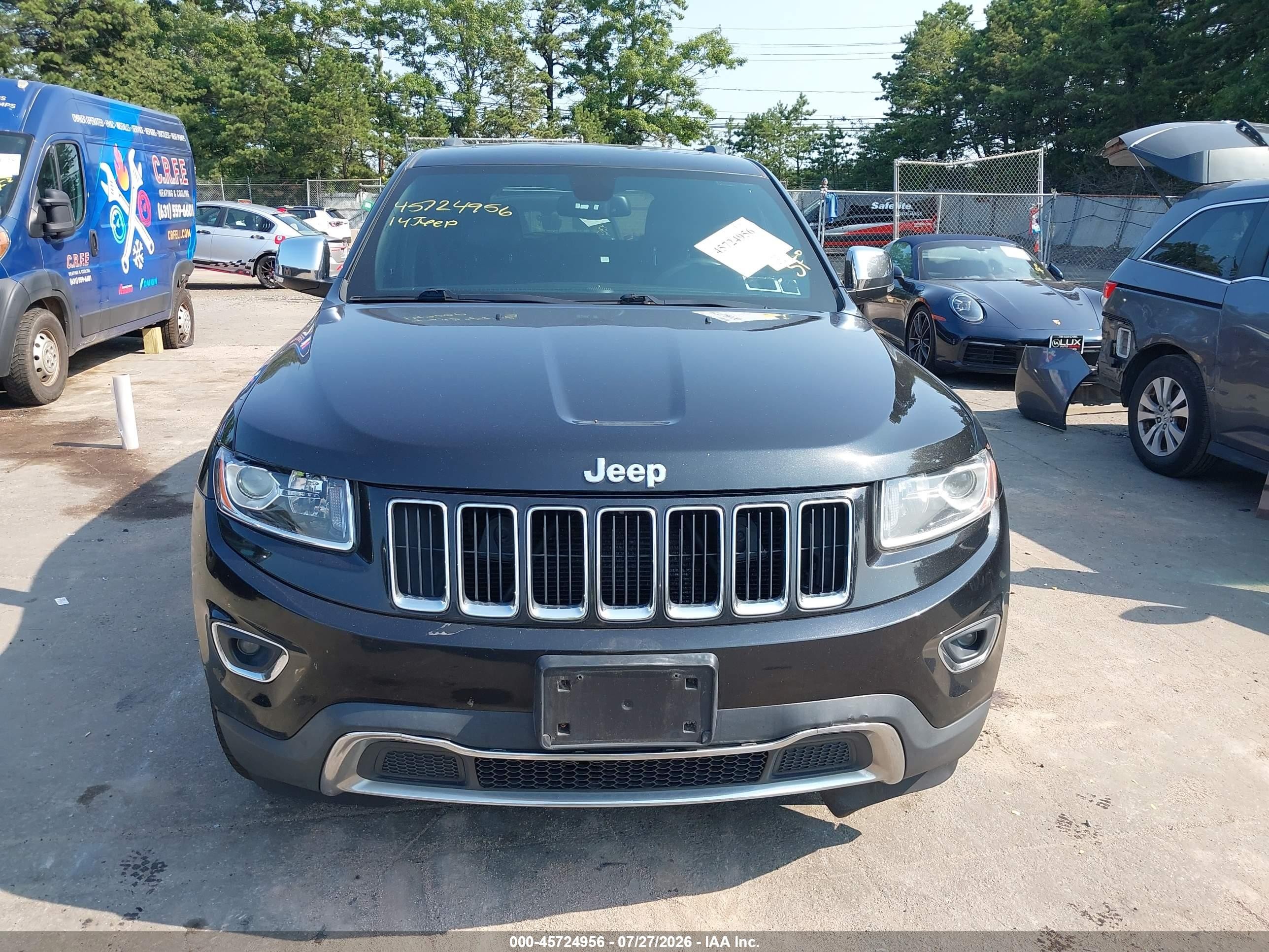 2014 Jeep Grand Cherokee Limited Black vin: 1C4RJFBT3EC232922